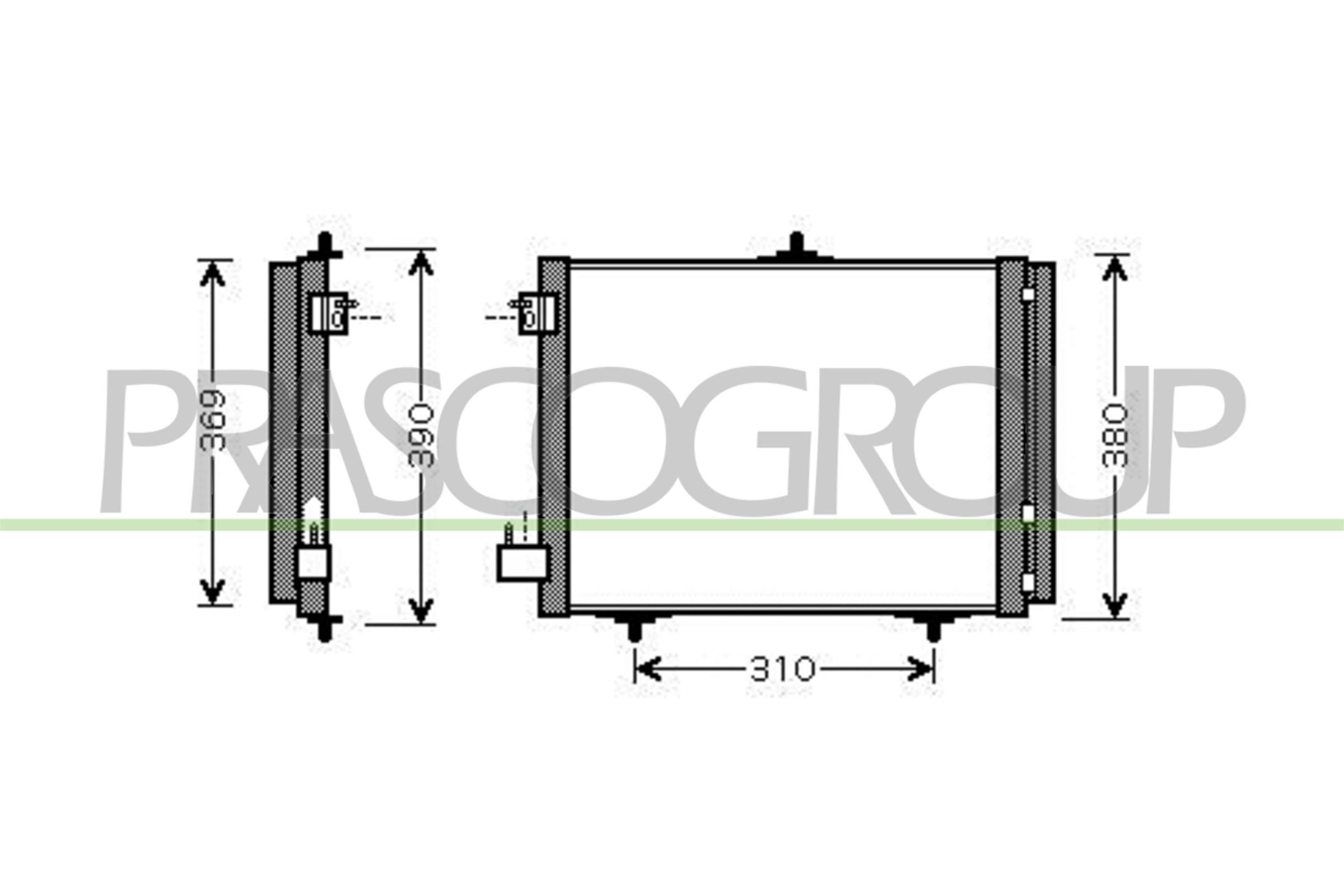 PRASCO Condensatore climatizzatore CI304C001 PRASCO CI304C001 Condensatore aria condizionata Peugeot 208 Van originale prezzo