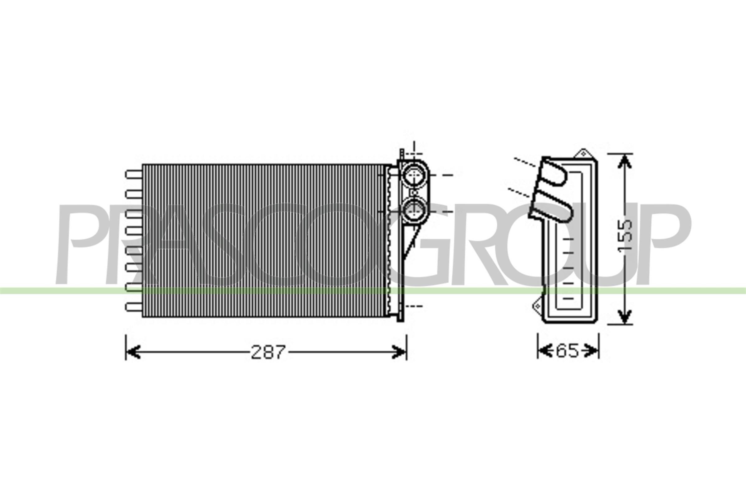 PRASCO Varmeapparat register CI304H001 Varmeapparat register PRASCO 307 CI304H001 billige