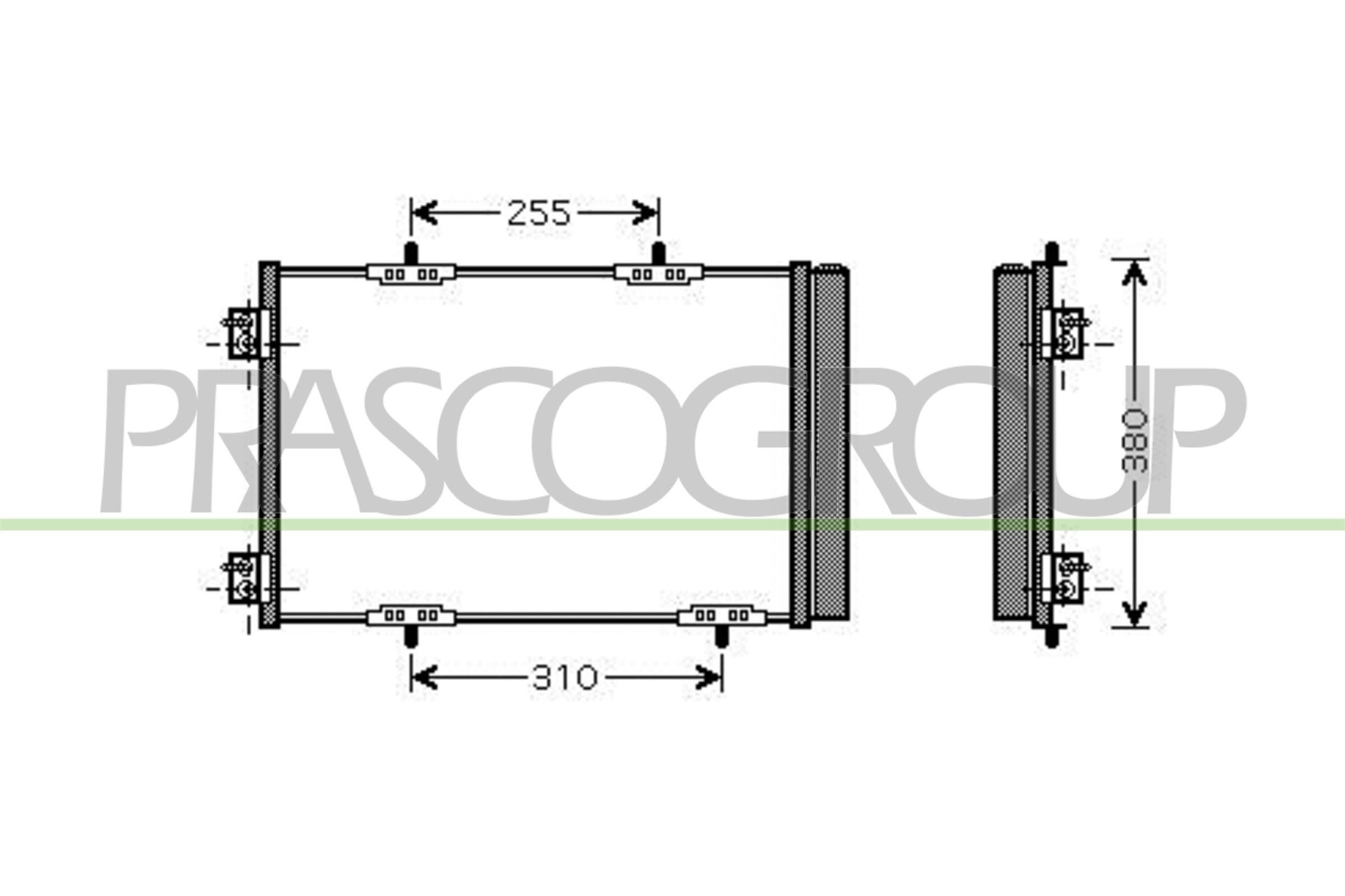 PRASCO Condensatore climatizzatore CI305C003 CI305C003 costo Radiatore aria condizionata PRASCO OPEL MOKKA