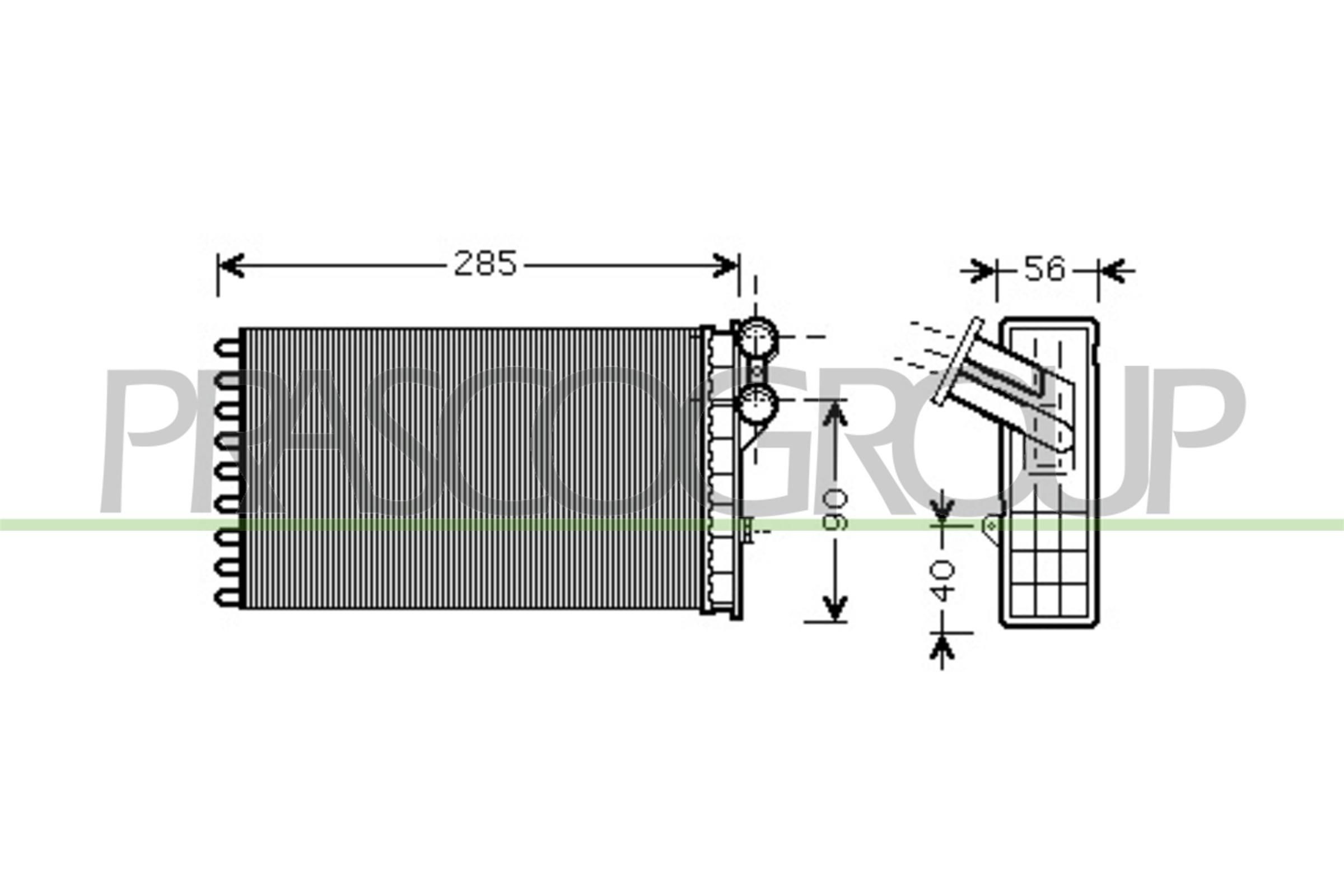 PRASCO Siltummainis, Salona apsilde CI424H001 PRASCO CI424H001 Salona apsildes radiators Citroën C4 Coupe cena
