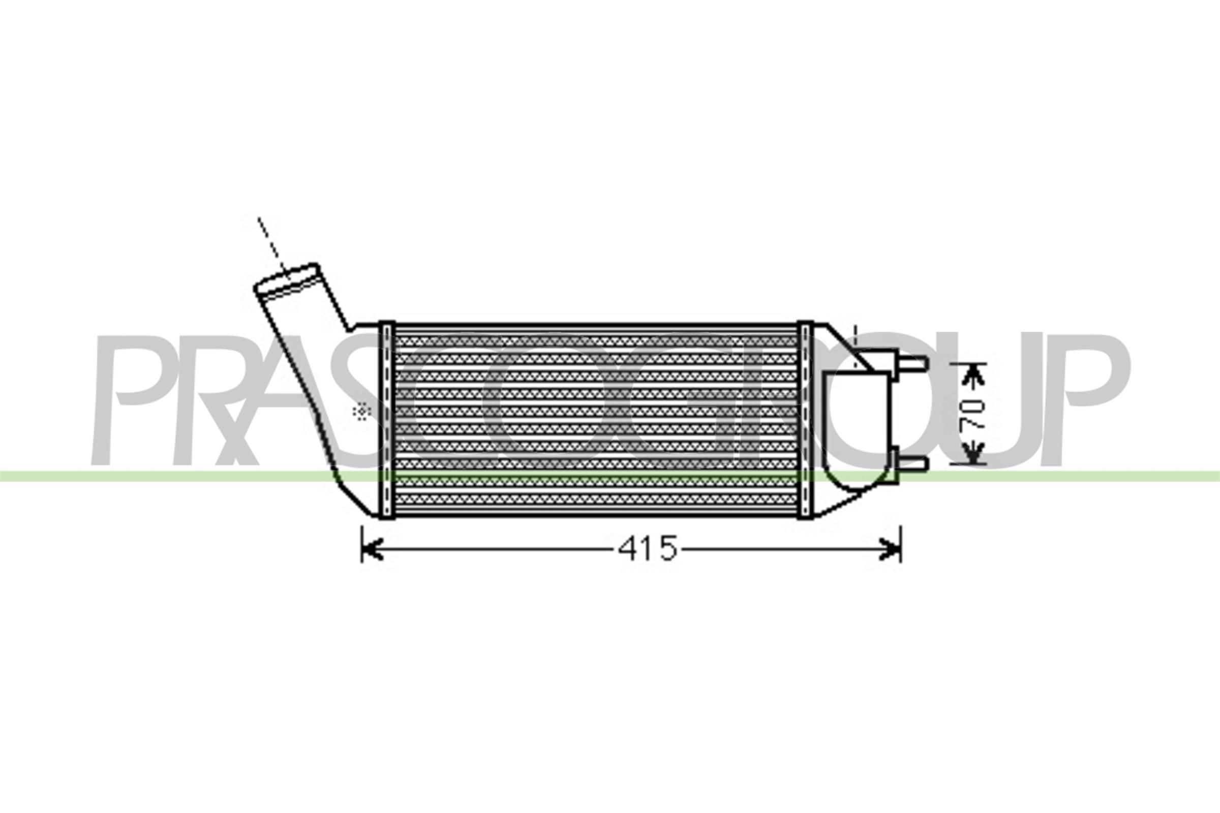PRASCO Intercooler CI428N003 Peugeot BOXER Intercooler PRASCO CI428N003
