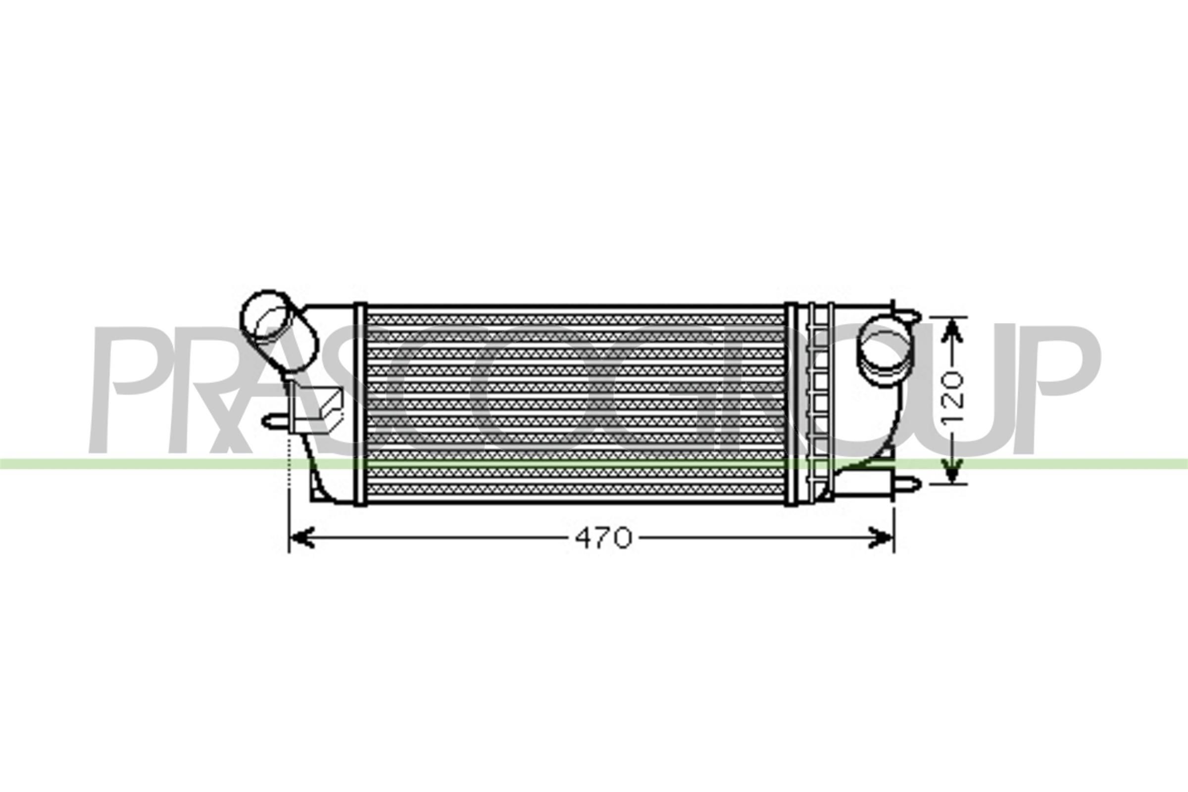 PRASCO Intercooler CI522N001 PRASCO CI522N001 Ladeluftkjøler C5 II Hatchback pris