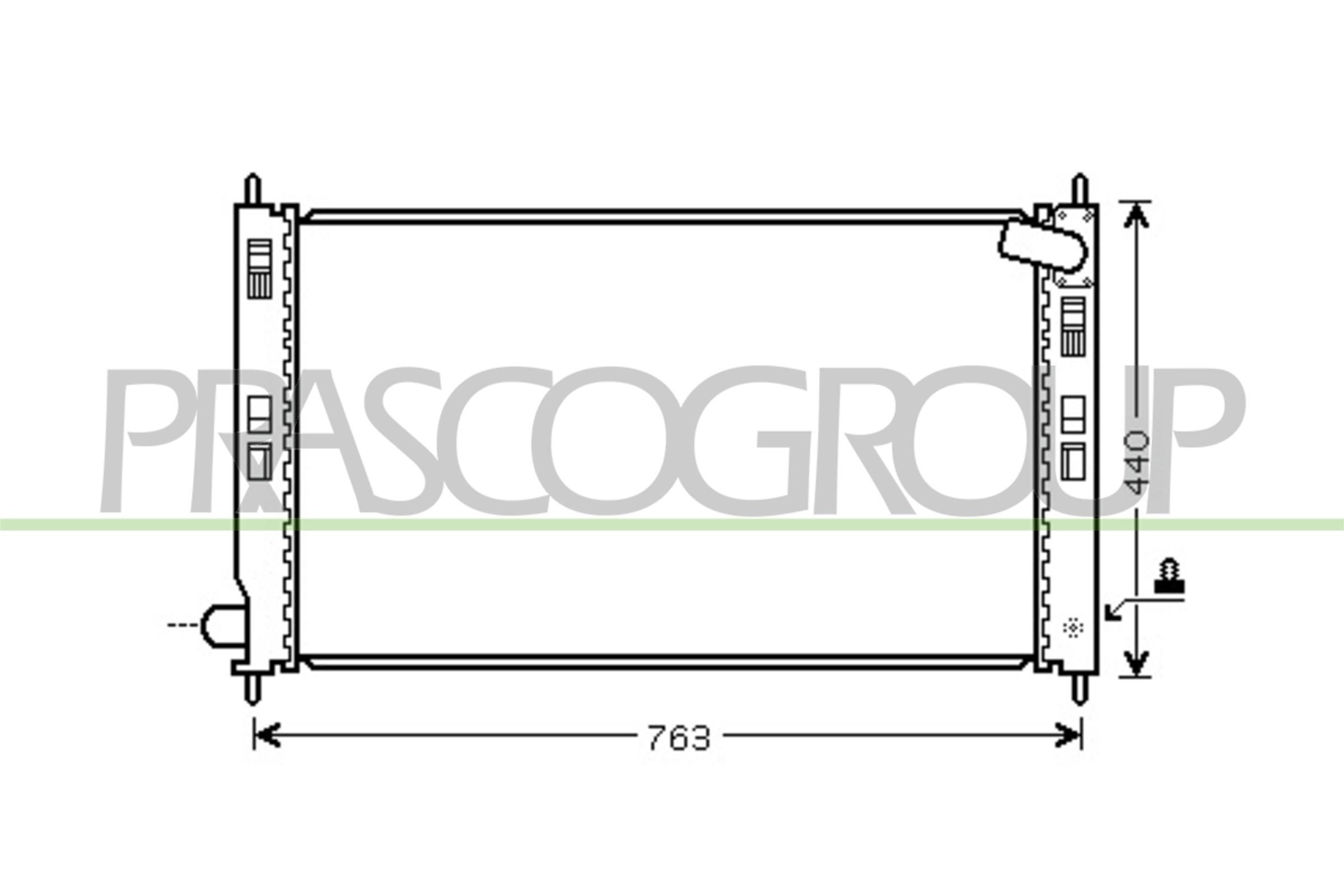 PRASCO Radiateur CI802R001 Citroën AX Radiateur, koelvloeistof PRASCO CI802R001