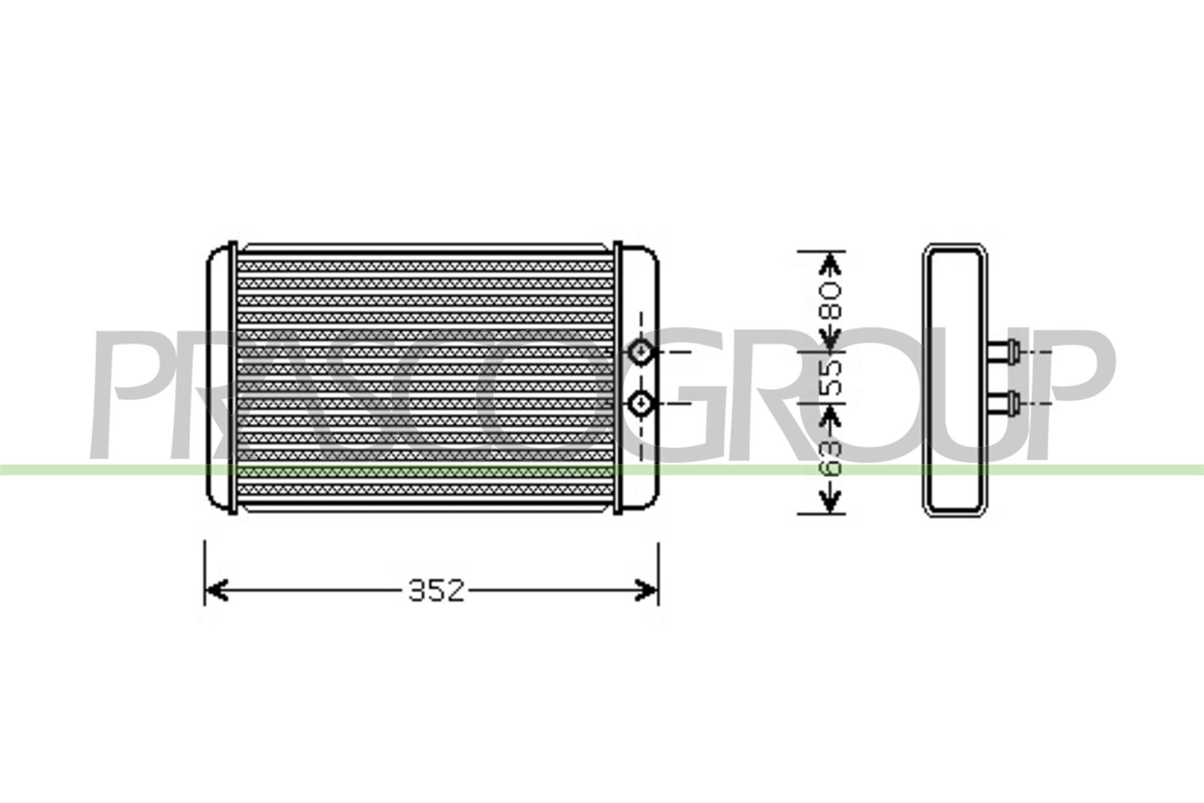 PRASCO Scambiatore calore per riscaldamento abitacolo CI950H003 CI950H003 costo Radiatore riscaldamento TOYOTA PROACE PRASCO
