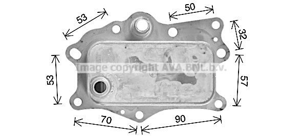 PRASCO Radiador de óleo, óleo do motor CR3143 Radiador de óleo do motor PRASCO PORSCHE CR3143