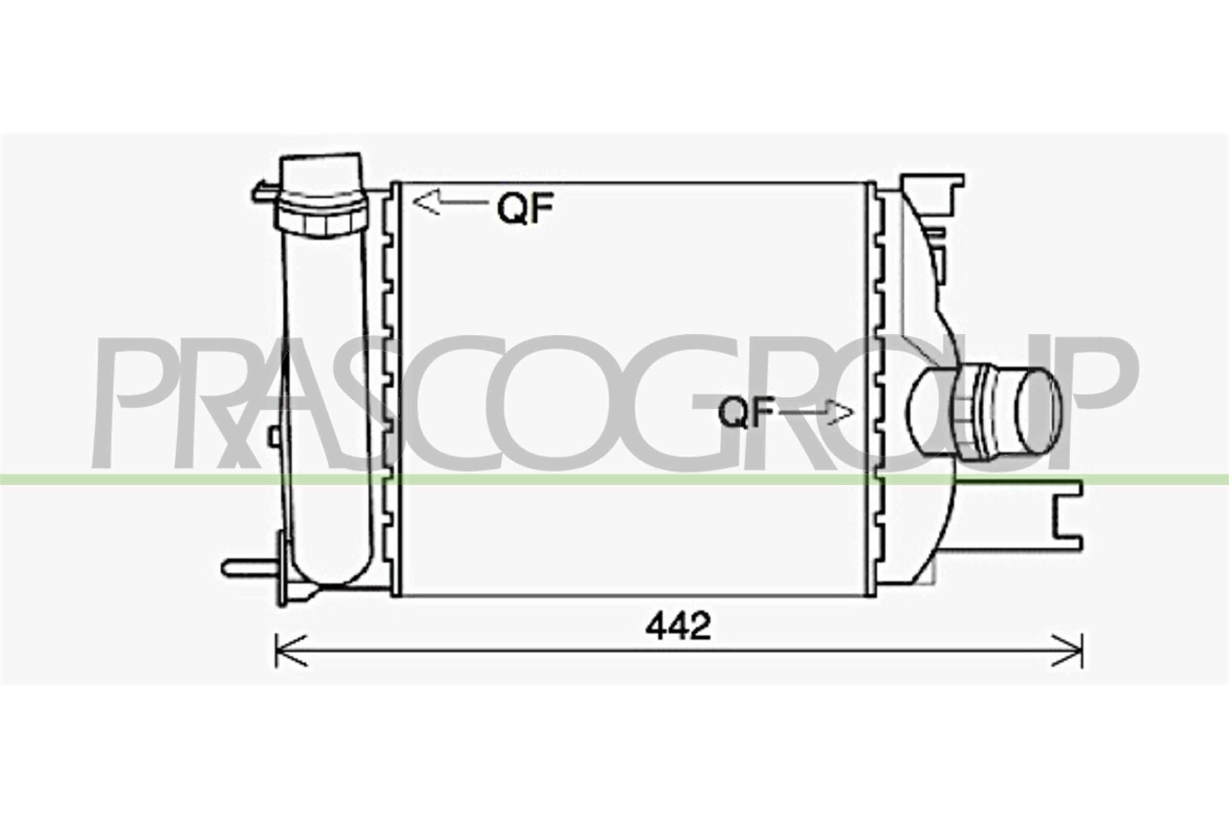 PRASCO Intercooler DA226N001 PRASCO DA226N001 Intercooler