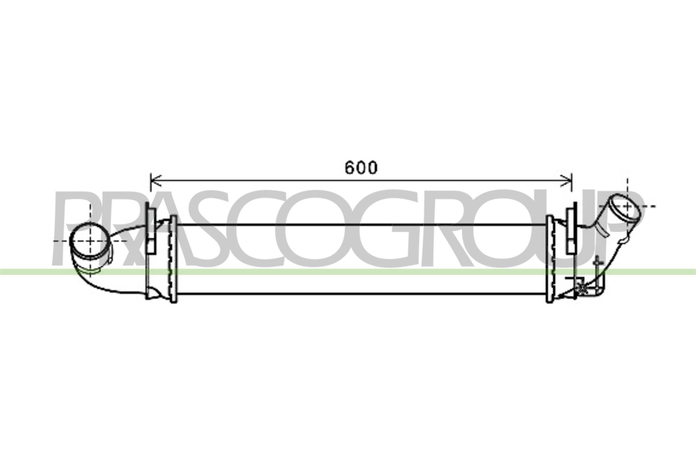 PRASCO Chladič plniaceho vzduchu DA320N002 PRASCO DA320N002 Intercooler Dacia Logan LS lacné