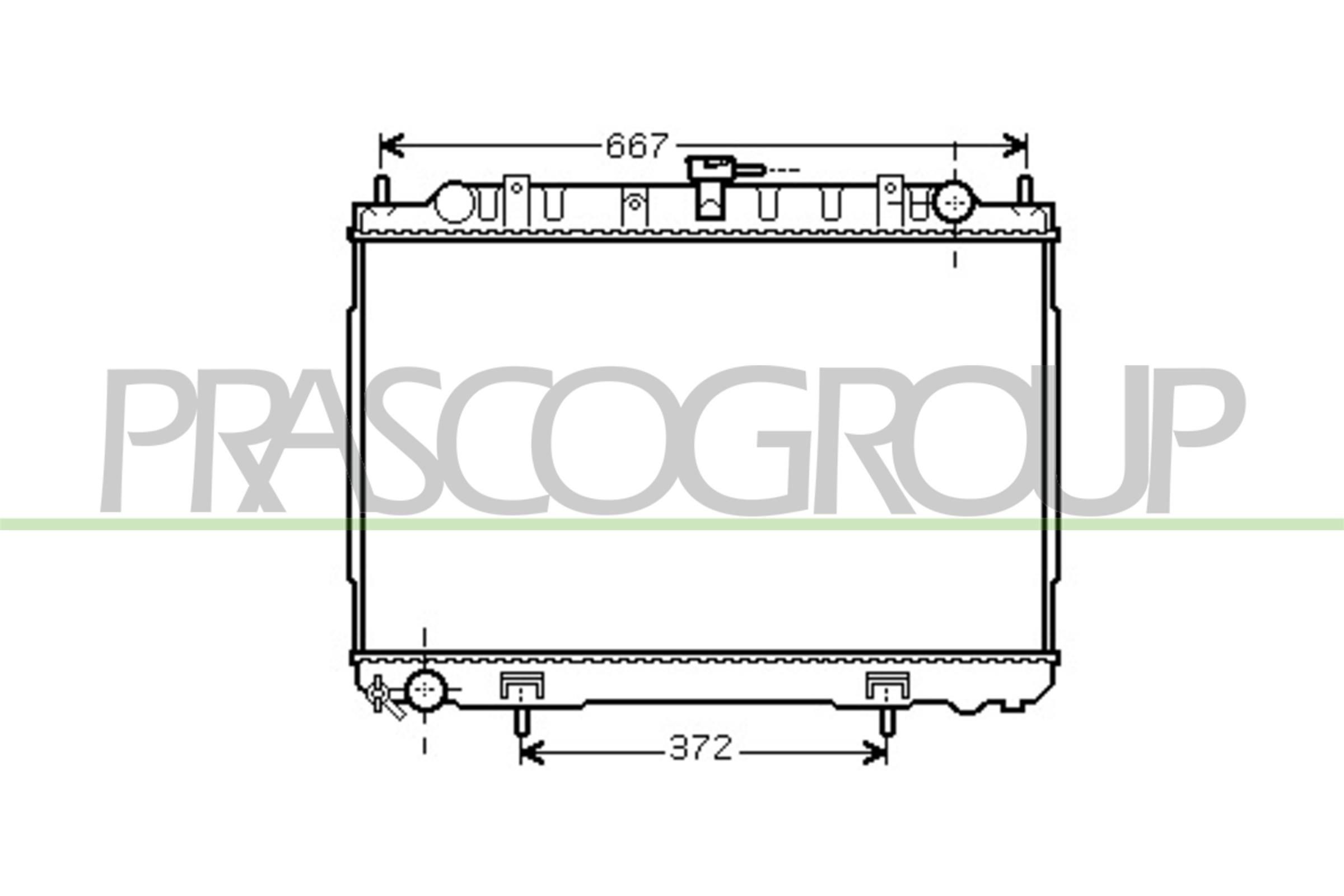 PRASCO Kühler, Motorkühlung DS830R004 DS830R004 Autokühler NISSAN VANETTE PRASCO kaufen