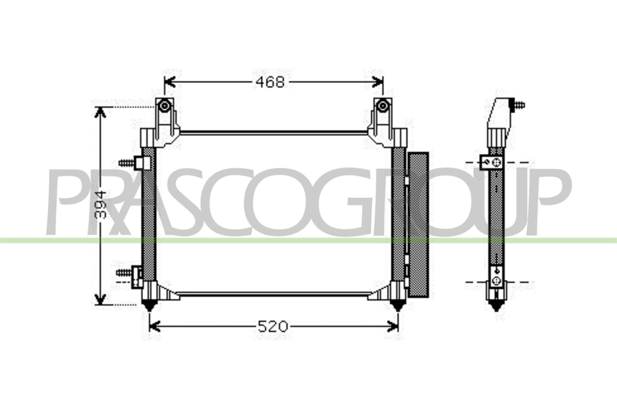 Condensatore climatizzatore PRASCO DW324C002 PRASCO DW324C002 costo Radiatore aria condizionata Chevy CAMARO 2017