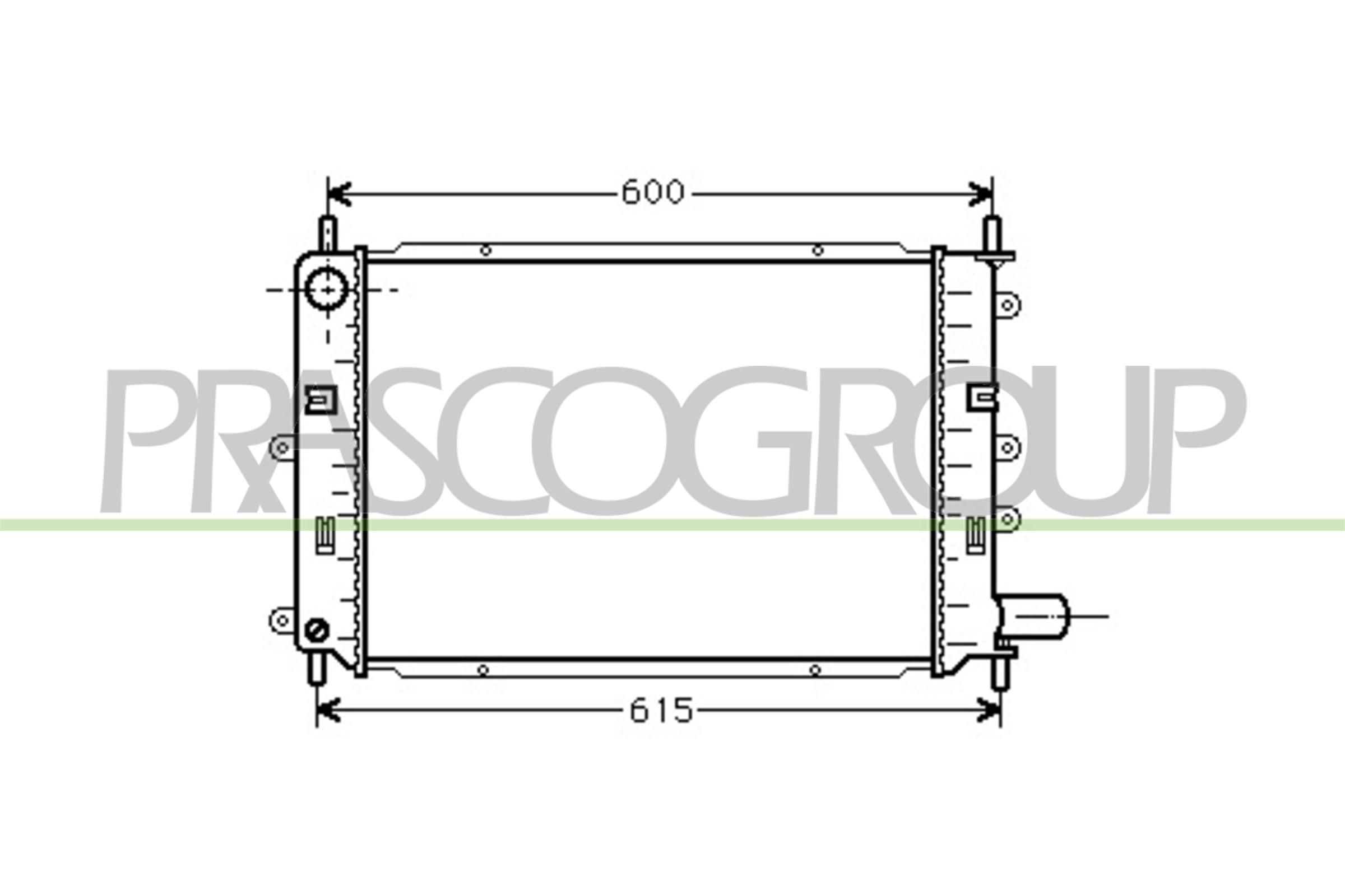 PRASCO Radiatore motore FD024R005 FD024R005 Radiatore PRASCO FORD COUGAR costo