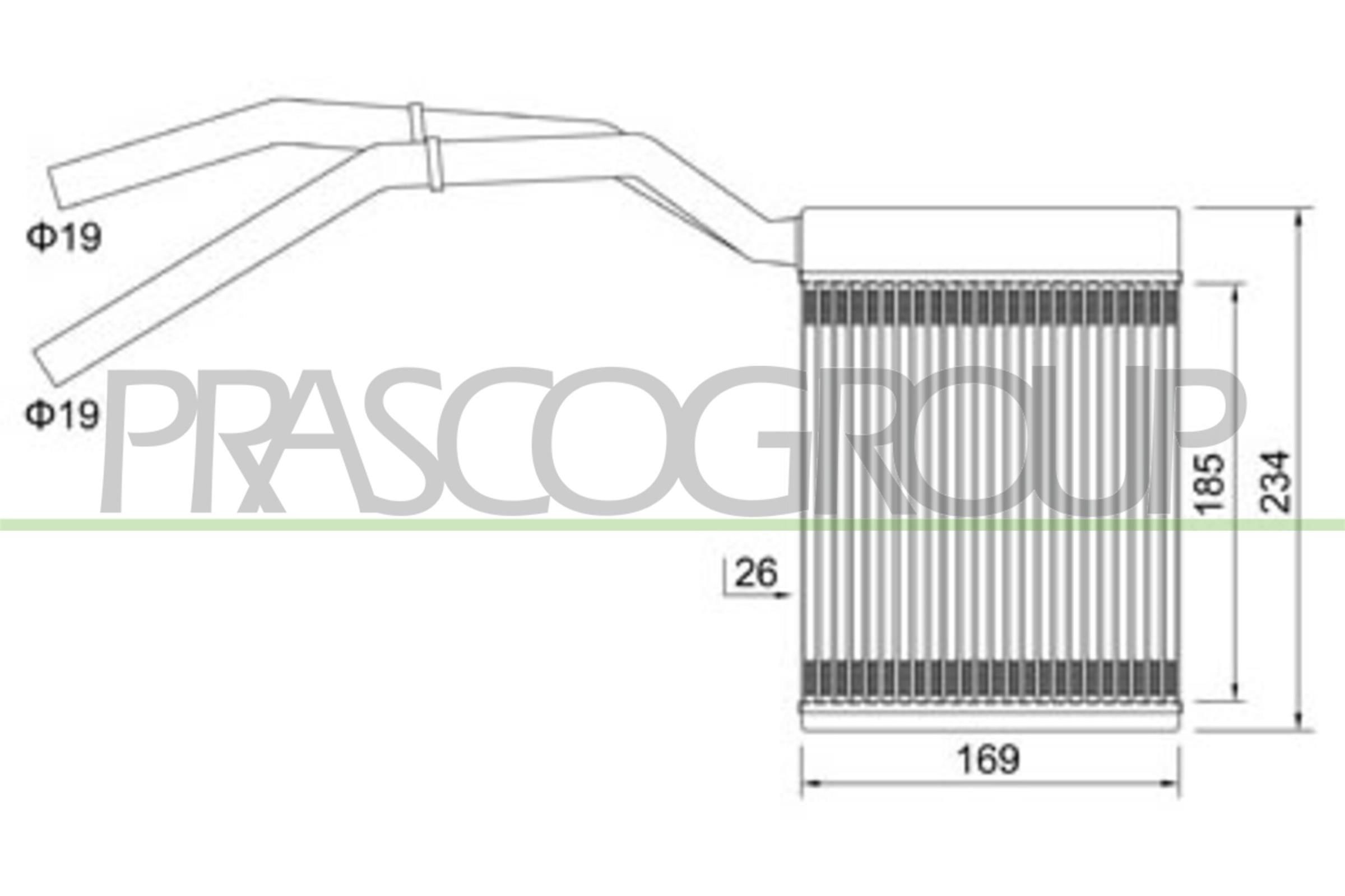 PRASCO Varmeapparat register FD424H001 PRASCO FD424H001 Varmeapparat register Kuga Mk1 originale pris