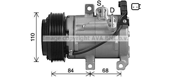 PRASCO Klimakompressor FDAK682 FDAK682 Kompressor Klimaanlage JEEP CHEROKEE PRASCO kaufen