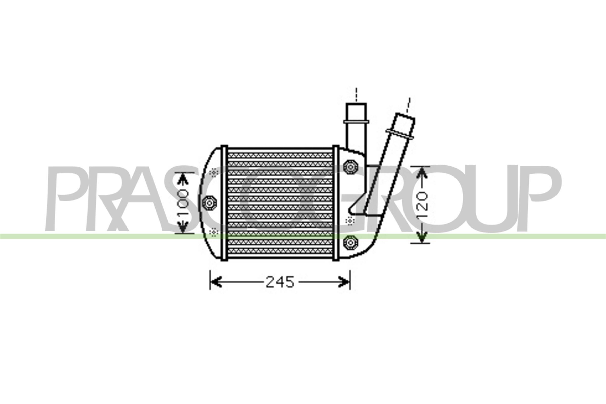 PRASCO Intercooler FT122N001 Échangeur air PRASCO CINQUECENTO FT122N001 pas cher