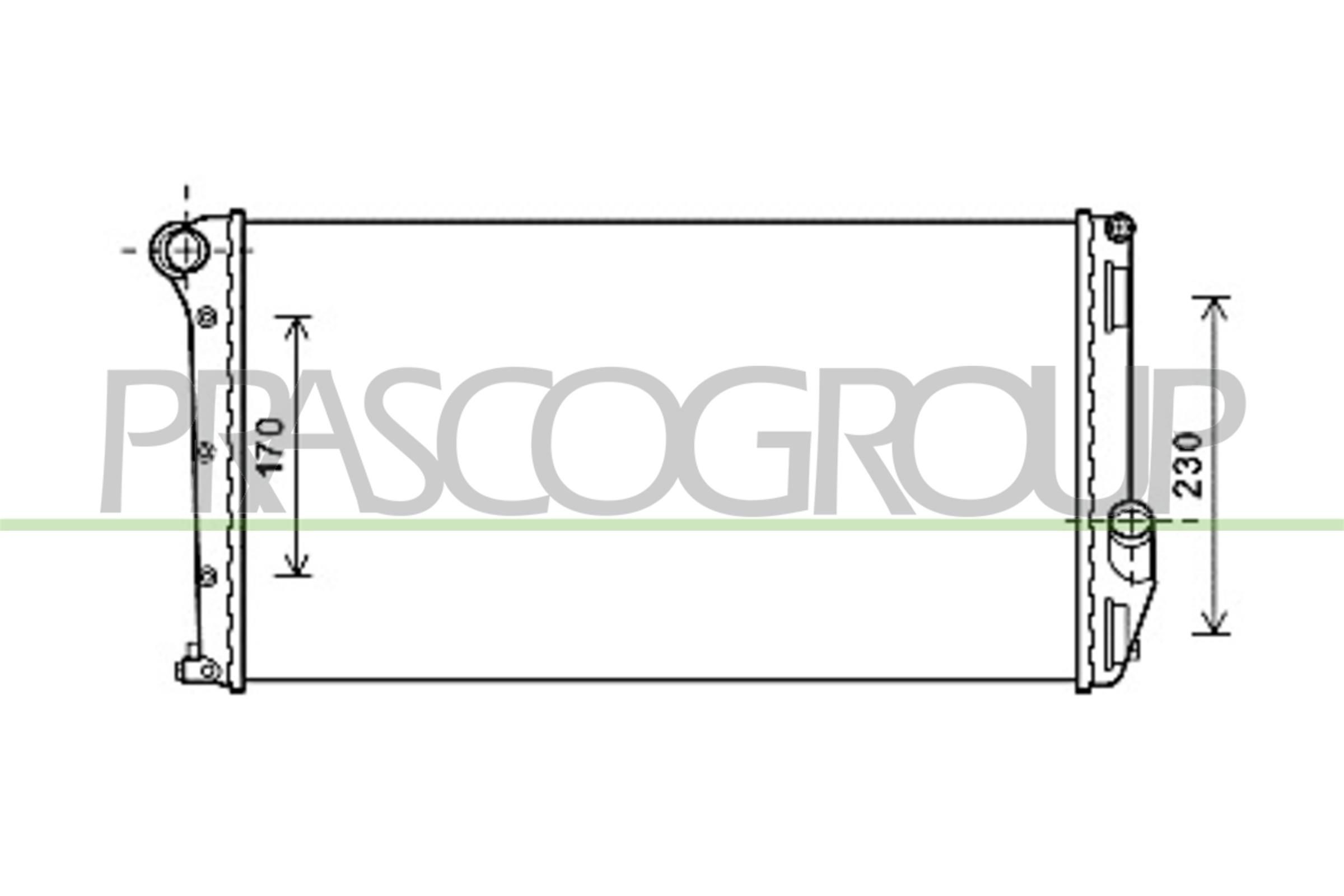 PRASCO Radiator, motorkjøling FT350R006 Radiator PRASCO Lancia ZETA FT350R006