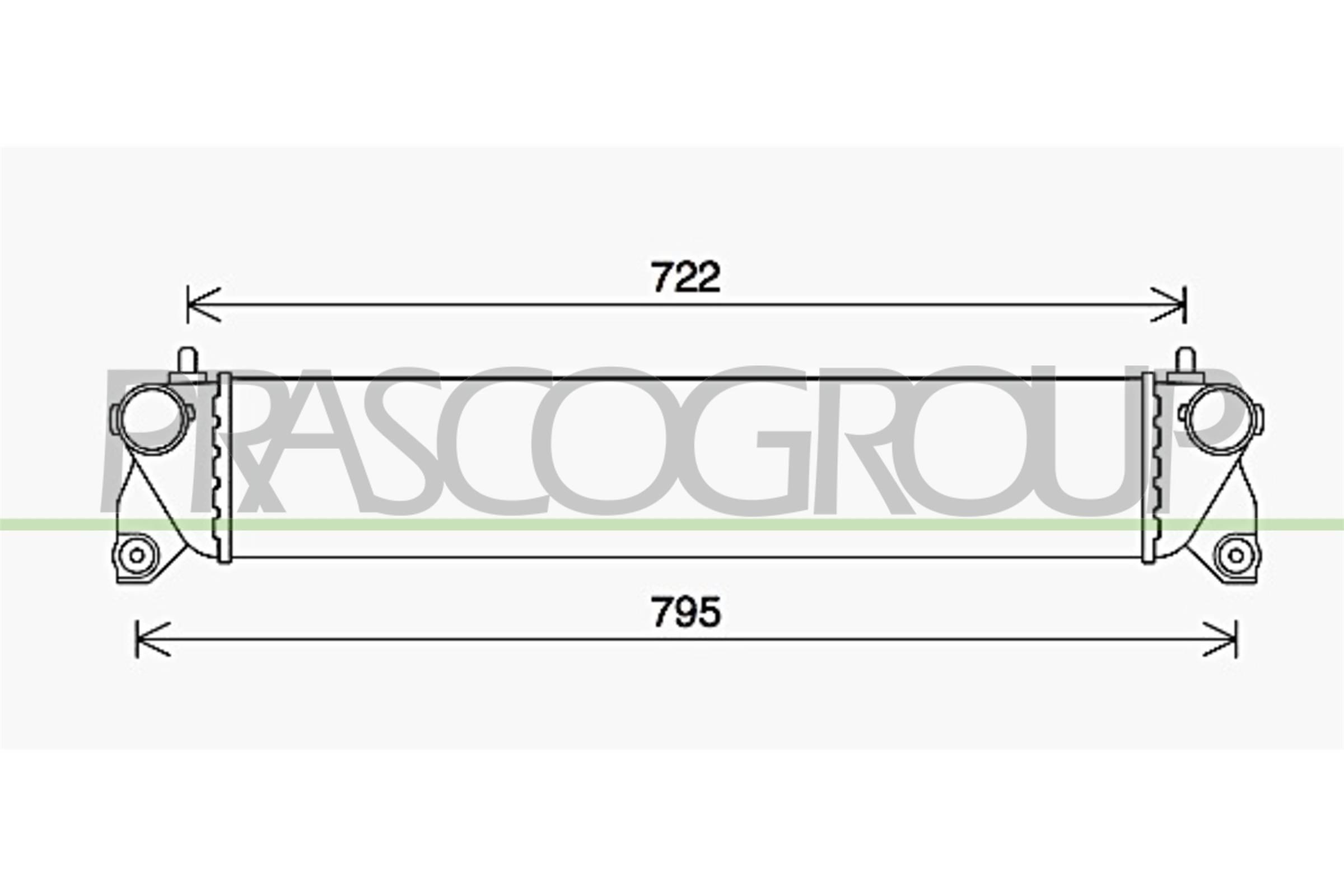 Intercooler PRASCO FT360N001 PRASCO FT360N001 Radiador do ar de sobrealimentação SUZUKI SX4 2007