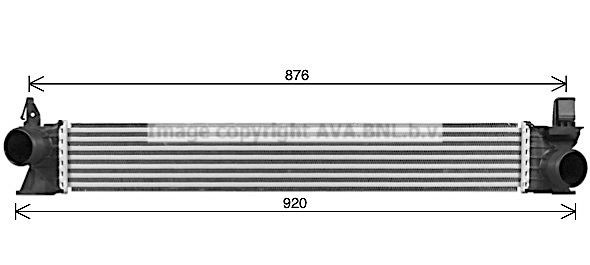 PRASCO Intercooler FT4482 FT4482 Radiator intercooler CITROËN SAXO PRASCO