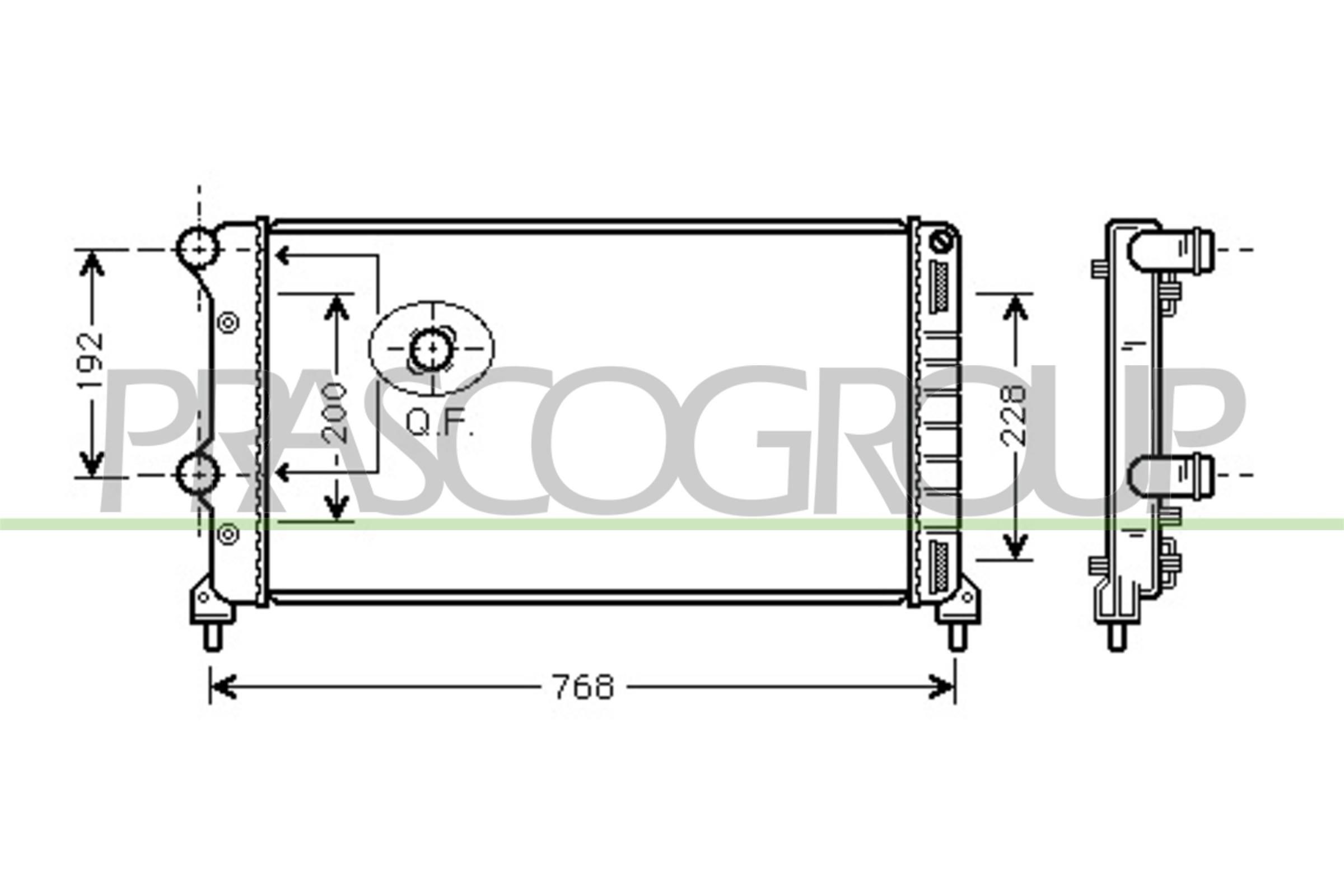 PRASCO Ψυγείο, ψύξη κινητήρα FT908R001 PRASCO FT908R001 Ψυγείο, ψύξη κινητήρα