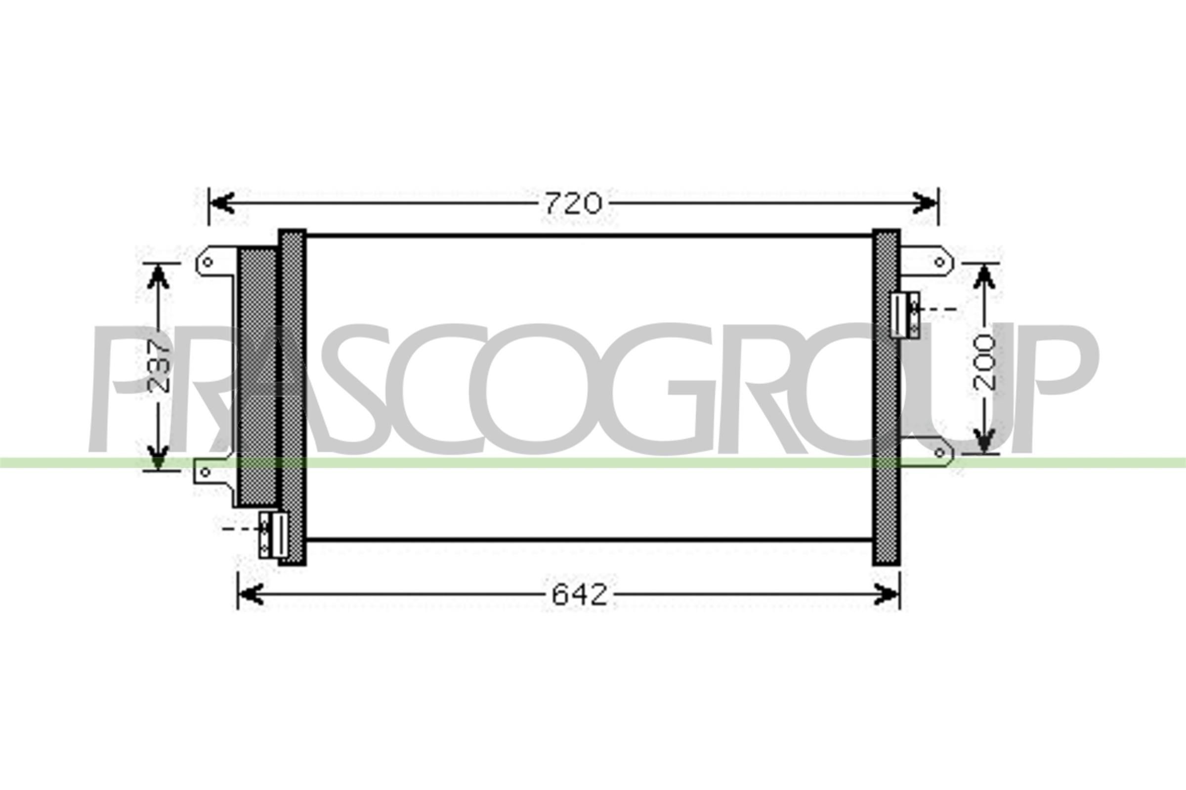 PRASCO Condensatore climatizzatore FT927C001 PRASCO FT927C001 Radiatore clima Iveco Daily IV Camion pianale prezzo