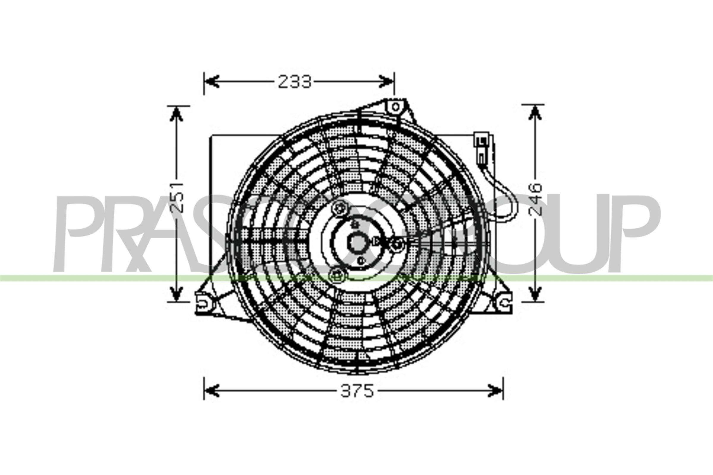 PRASCO Motoventilateur HN715F002 PRASCO HN715F002 d'origine Ventilateur de radiateur Hyundai Matrix fc coût