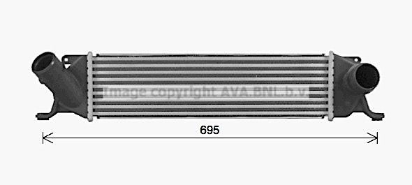 PRASCO Intercooler HY4496 Ladeluftkøler PRASCO Hyundai ix35 HY4496
