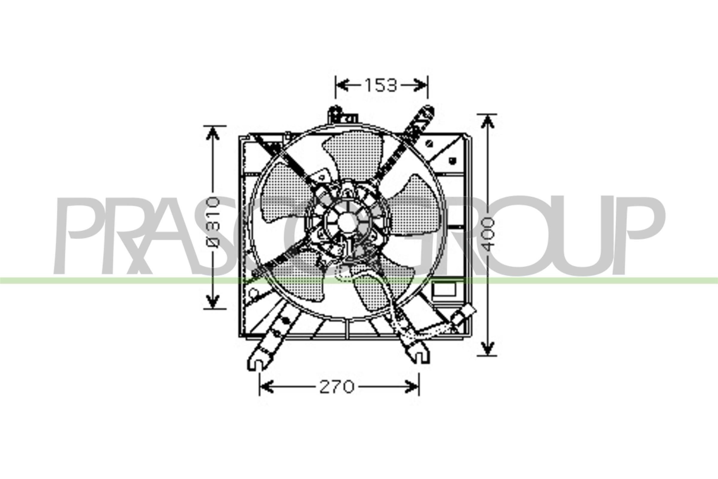 PRASCO Ventola radiatore KI420F001 KI420F001 PRASCO Ventola radiatore catalogo