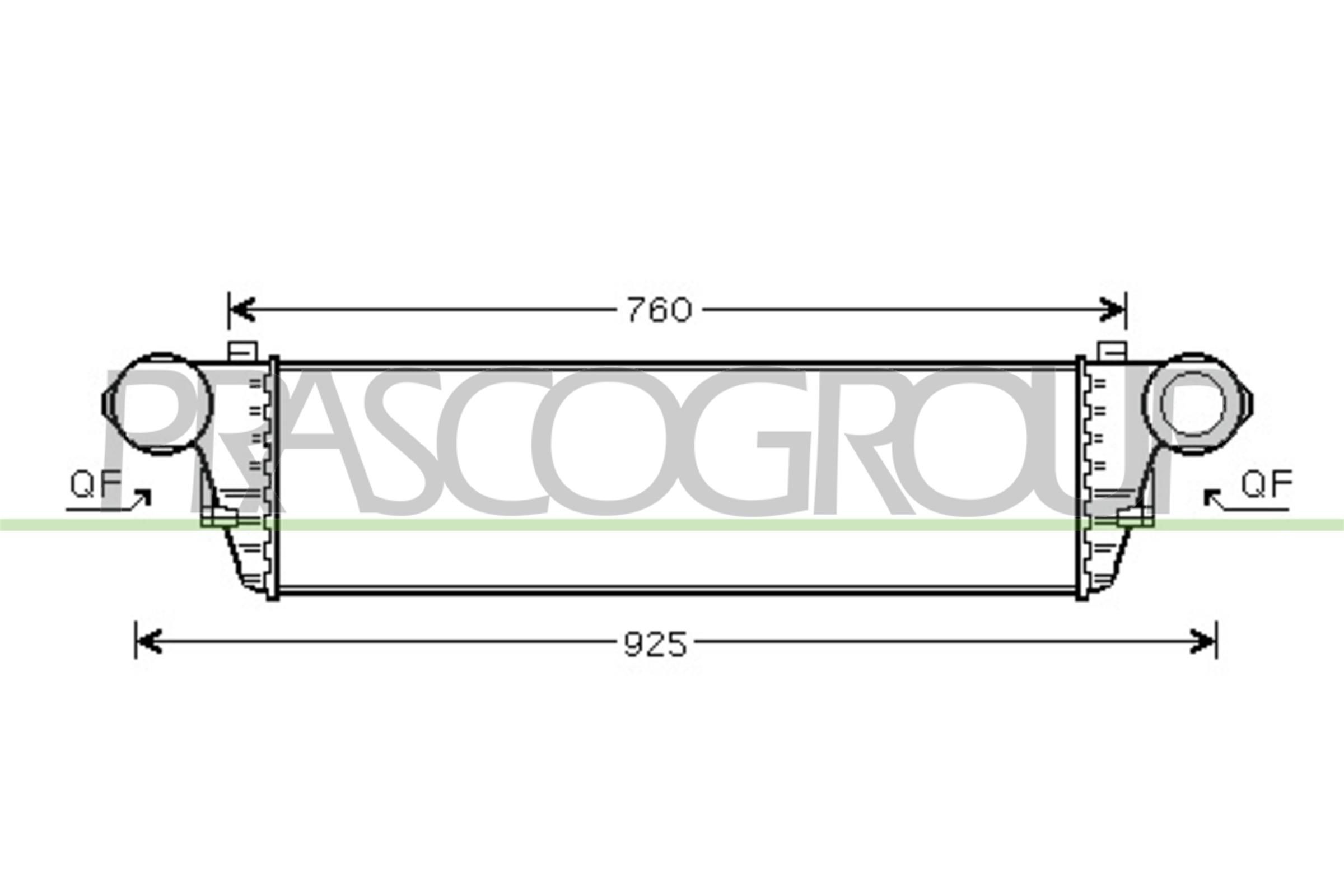 PRASCO Intercooler ME026N002 PRASCO ME026N002 Intercooler CLK C209 original
