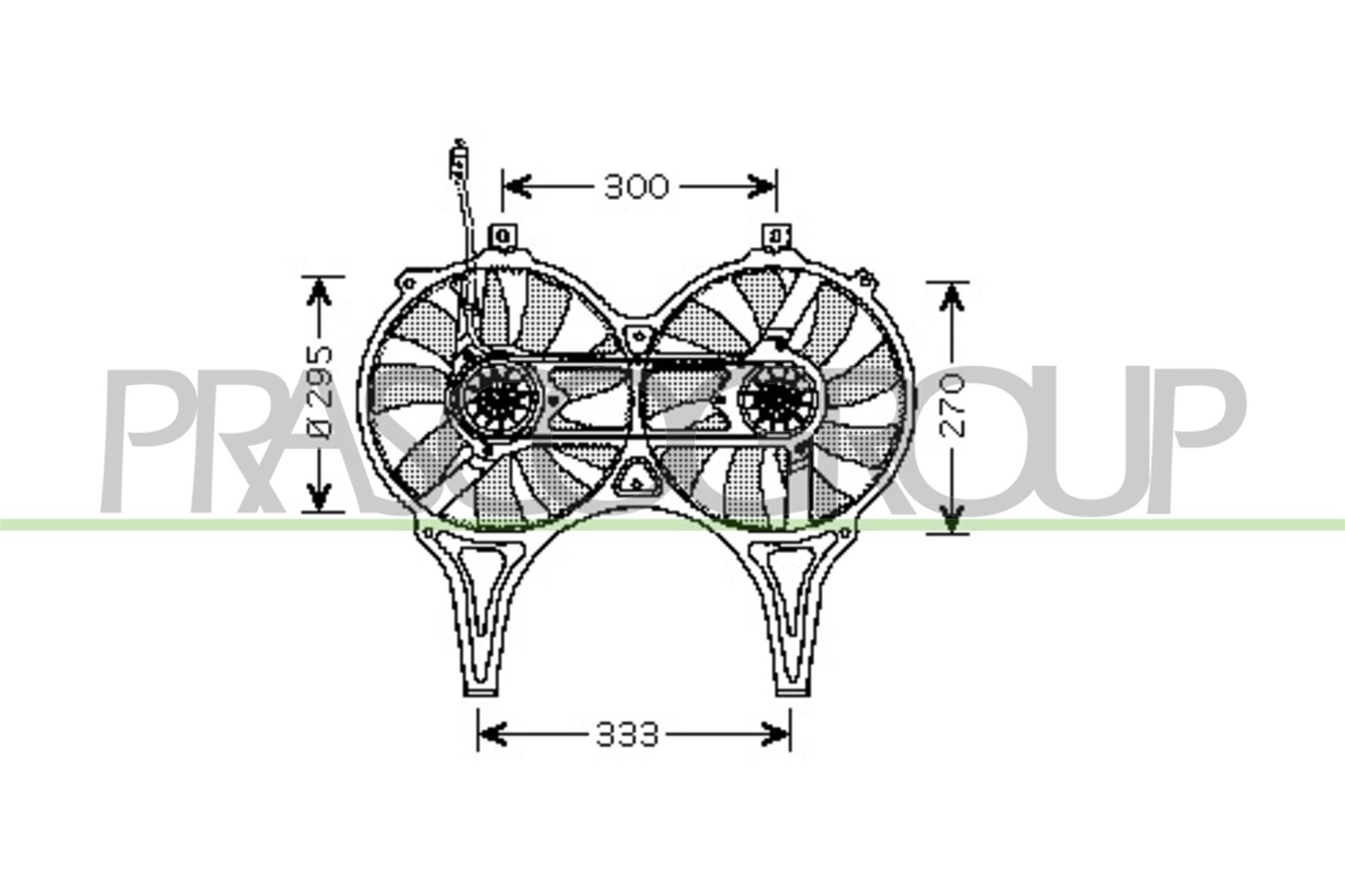 PRASCO Radiaatori ventilaator ME035F003 Radiaatori ventilaator PRASCO Mercedes-Benz R-klass ME035F003