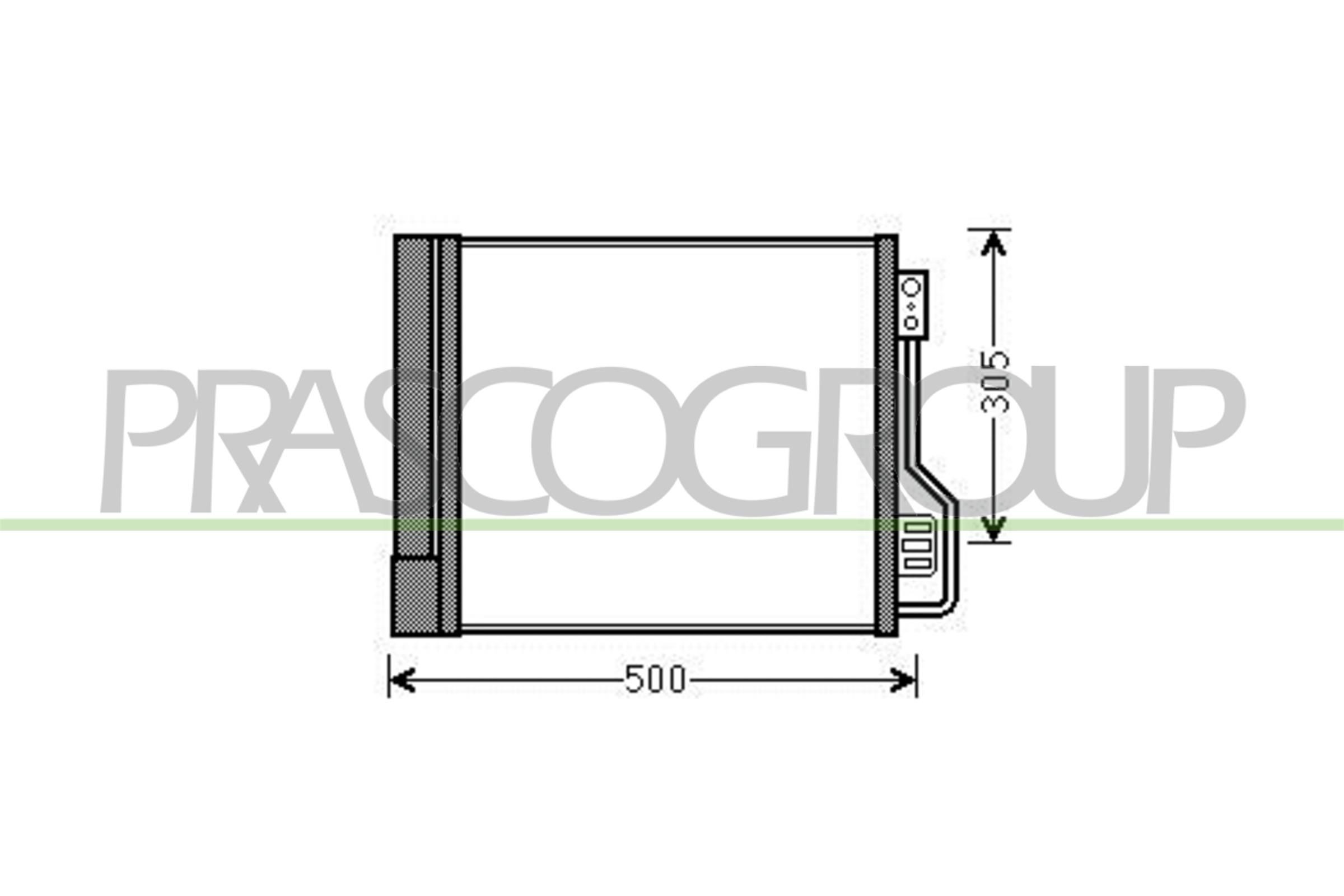 PRASCO Condensador, ar condicionado ME305C001 PRASCO ME305C001 originais Condensador de ar condicionado Smart 451 Fortwo Coupe custo