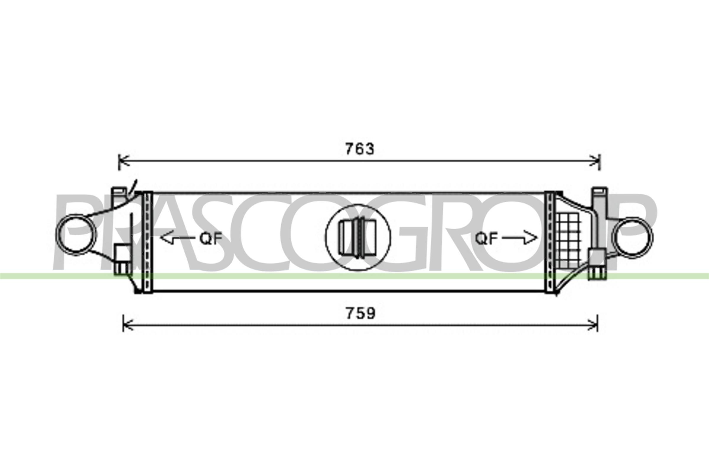 PRASCO Ladeluftkühler ME328N002 Intercooler PRASCO VIPER ME328N002 günstig