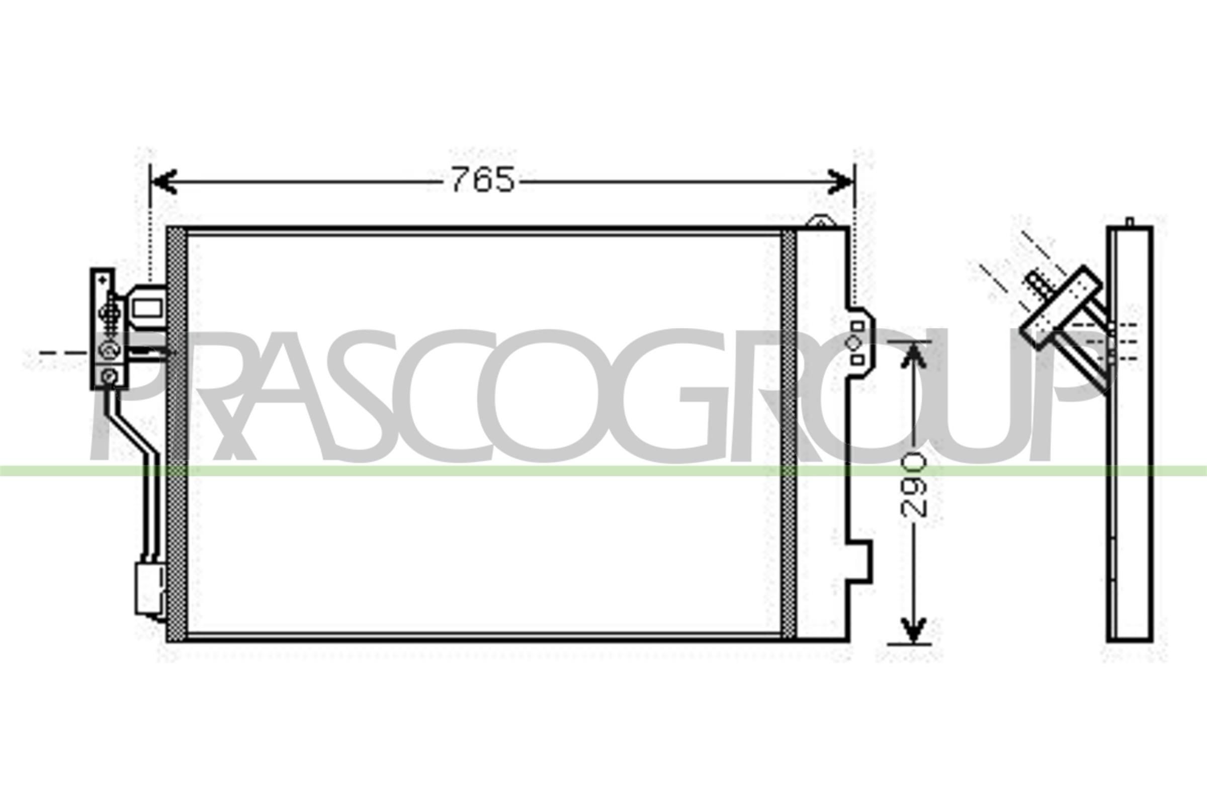 PRASCO Lauhdutin, ilmastointilaite ME909C001 ME909C001 PRASCO Ilmastoinnin lauhdutin Mercedes-Benz GL hinta