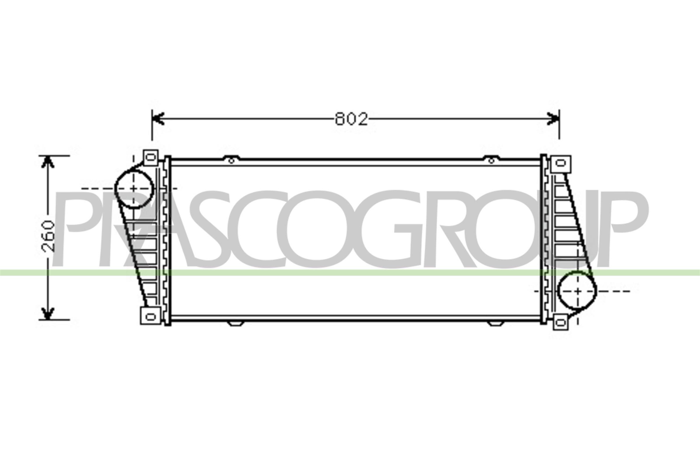 PRASCO Intercooler ME915N001 Intercooler PRASCO Subaru VANILLE Ônibus ME915N001