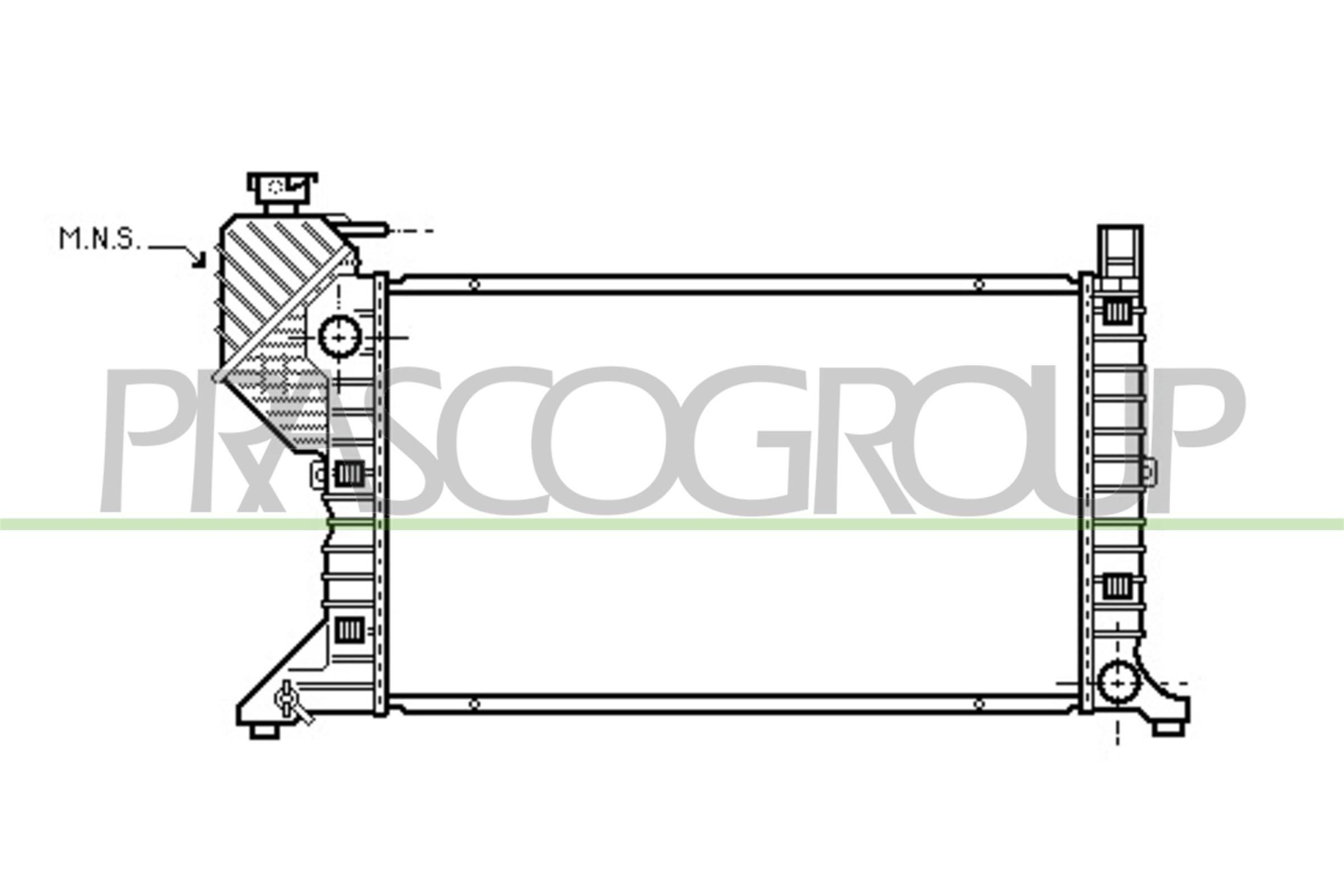 PRASCO Radiateur ME915R003 PRASCO ME915R003 Radiateur, koelvloeistof Mercedes Sprinter 4t originele prijs