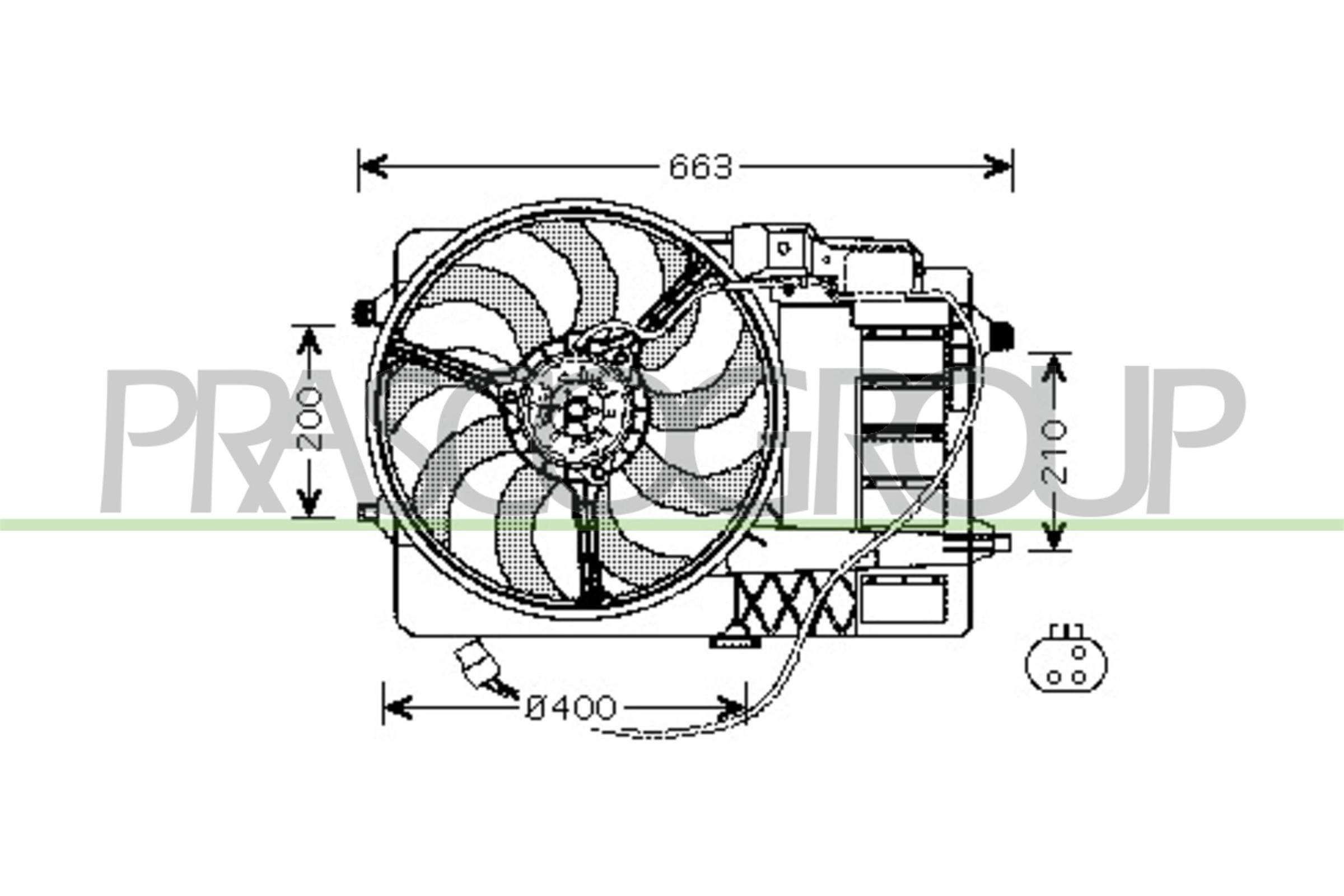 PRASCO Jäähdyttimen tuuletin MN304F002 Mini r52 jäähdyttimen tuuletin PRASCO MN304F002
