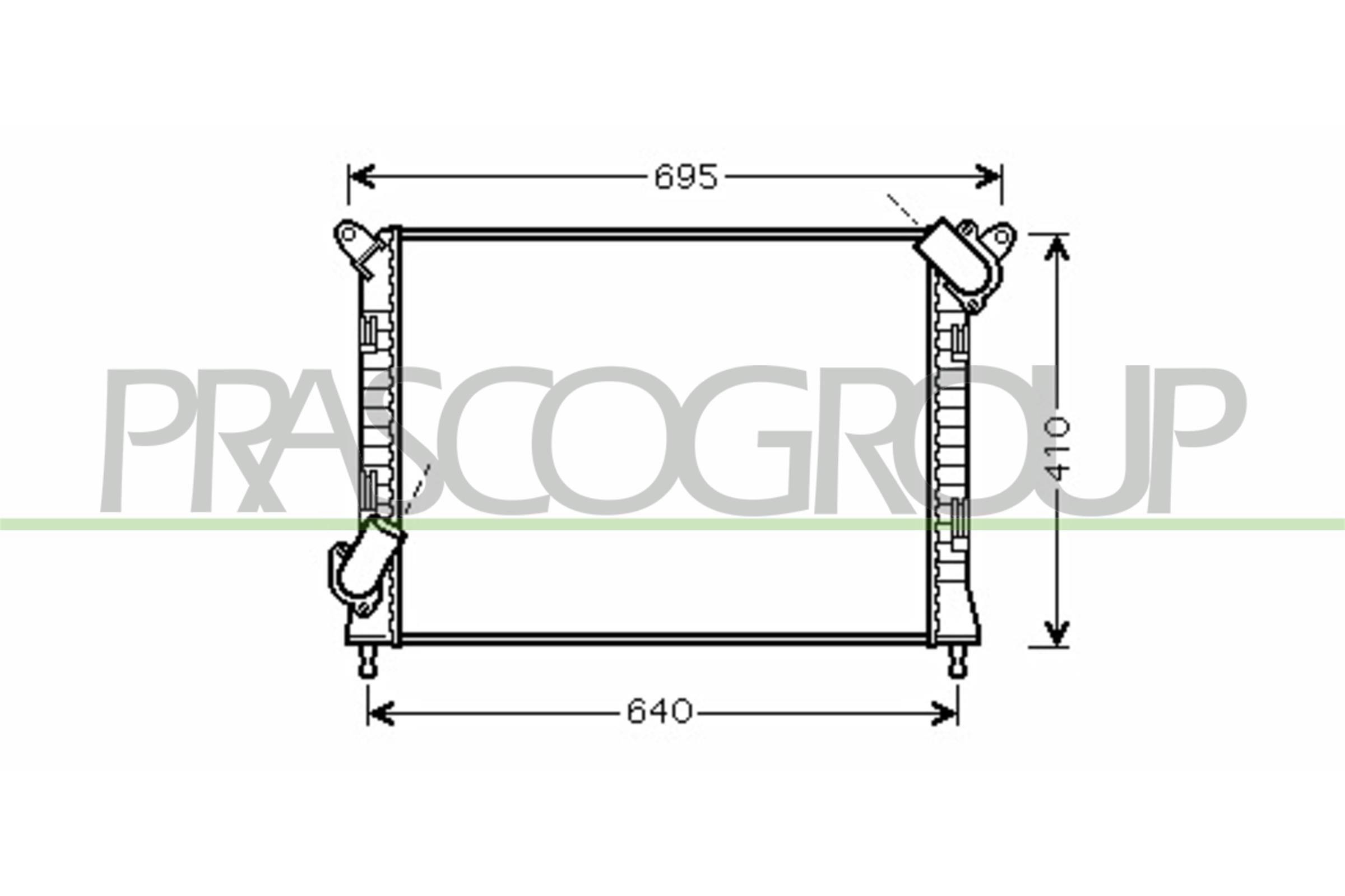 PRASCO Kühler, Motorkühlung MN304R004 Kühlmodul PRASCO PACEMAN MN304R004 günstig