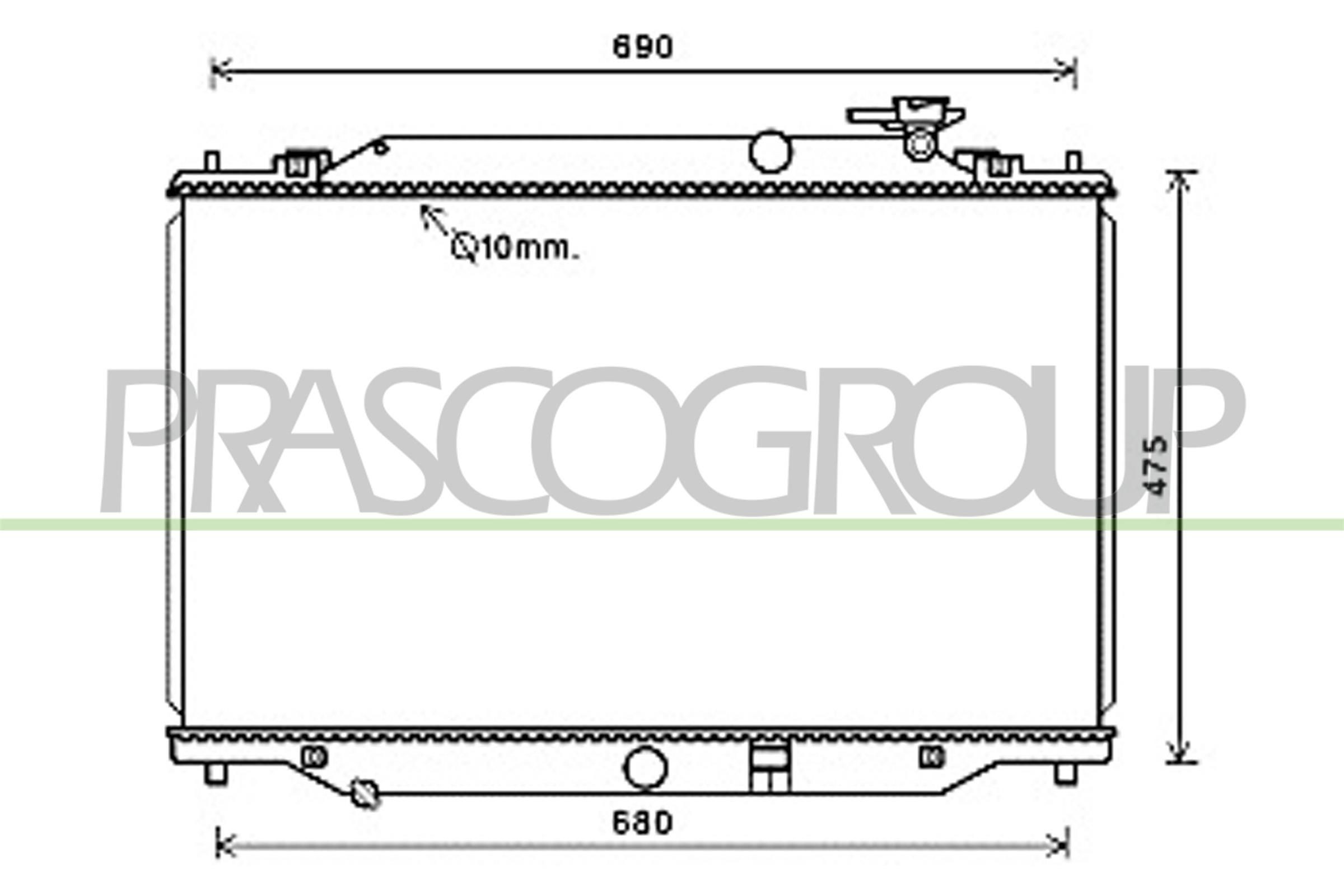 PRASCO Ψυγείο, ψύξη κινητήρα MZ702R002 Ψυγειο νερου PRASCO PREMACY MZ702R002 φθηνά