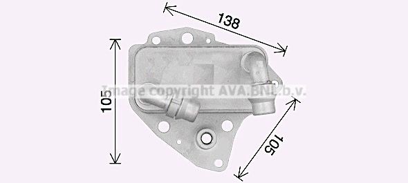 PRASCO Engine oil cooler OL3705 FIAT BRAVO PRASCO oil cooler OL3705
