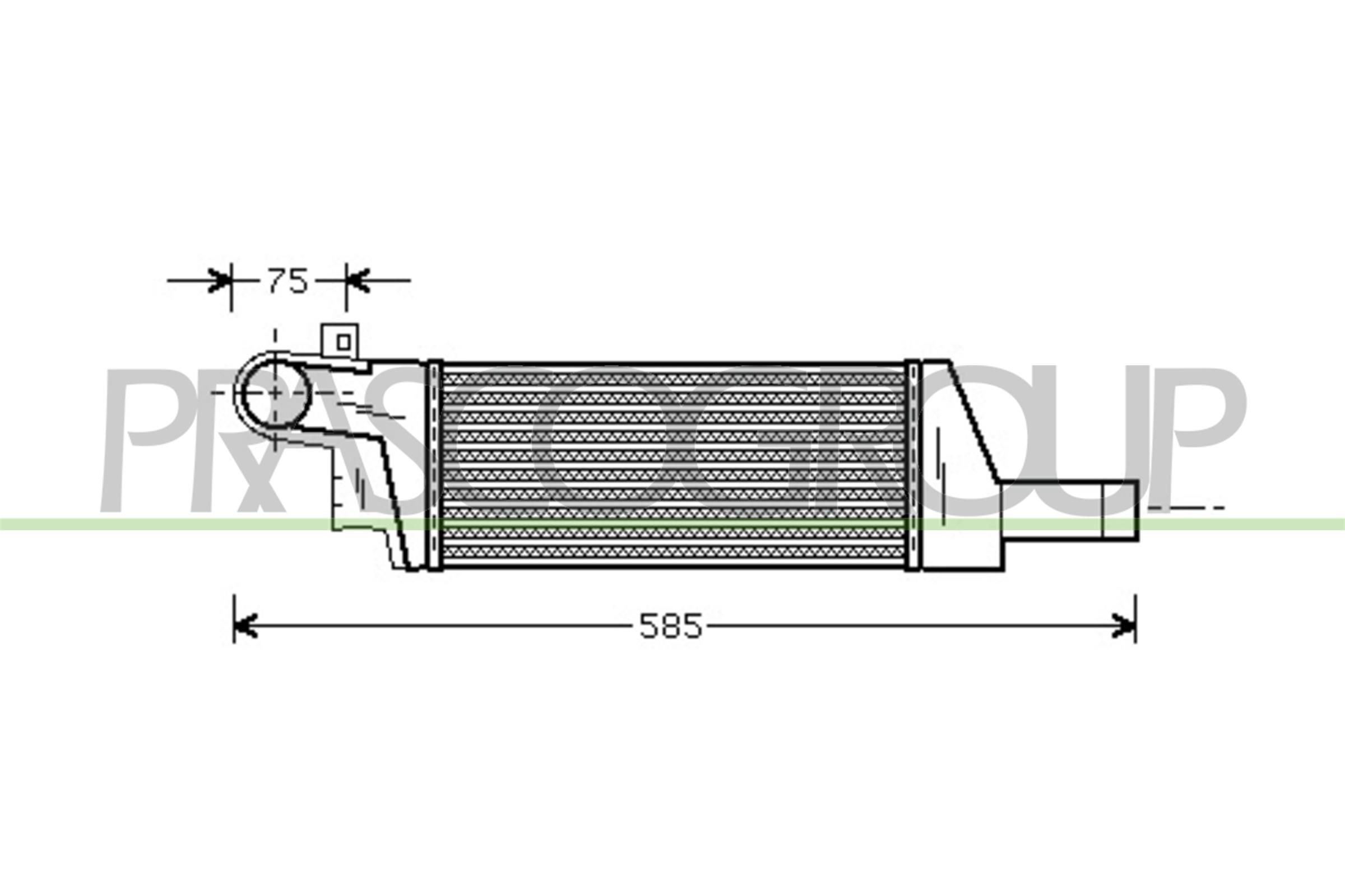 PRASCO Intercooler OP030N002 PRASCO Radiateur de turbo OPEL OP030N002