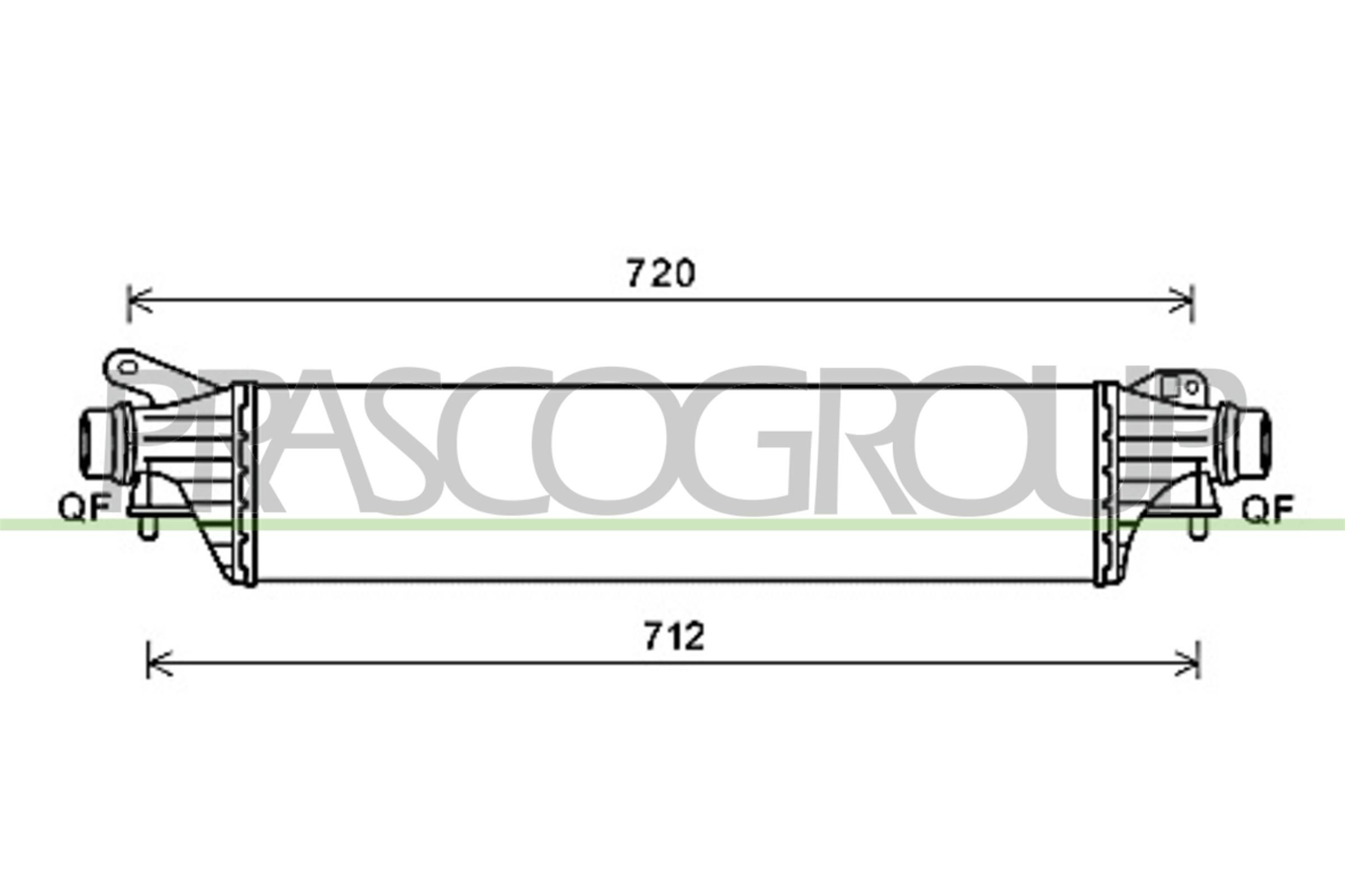 PRASCO Vahejahuti OP036N001 PRASCO OP036N001 Intercooler Opel Corsa E x15 hind