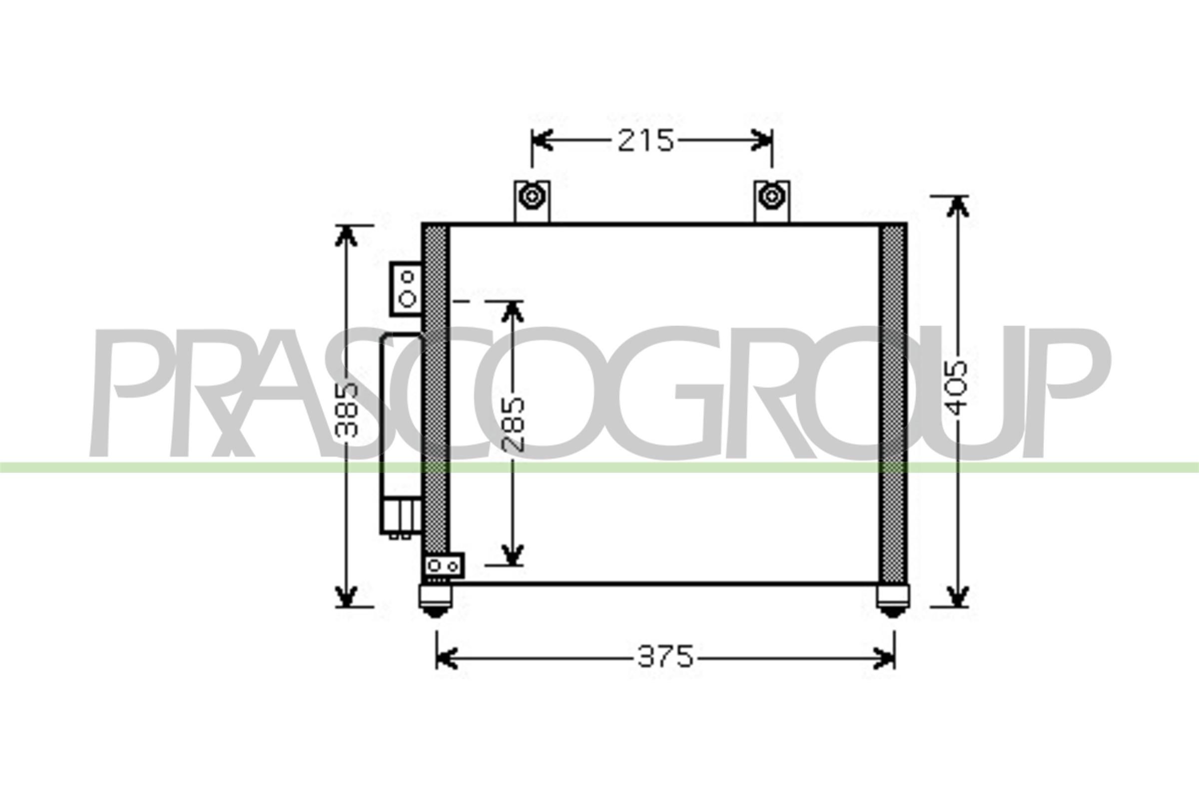 Condenseur, climatisation PRASCO OP304C001 PRASCO OP304C001 Condenseur de climatisation SUZUKI WAGON R+ 2002