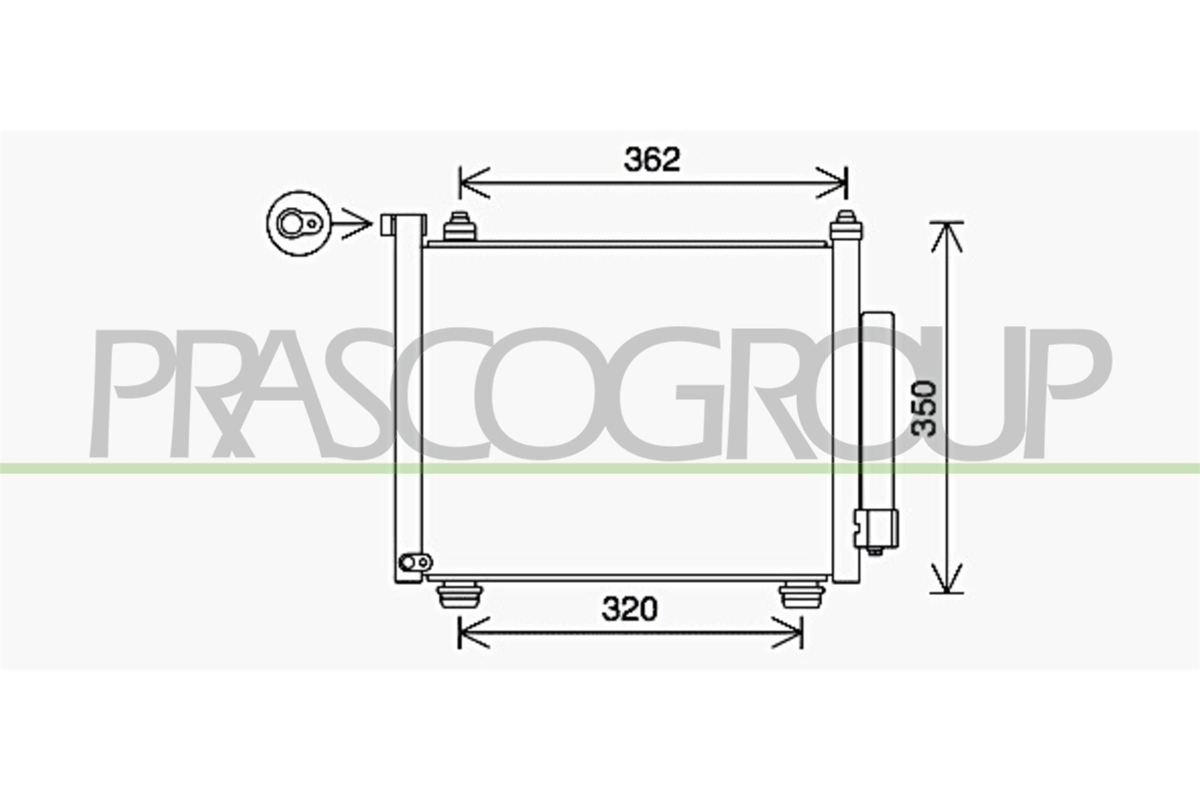 Condensatore climatizzatore PRASCO OP304C002 PRASCO OP304C002 Condensatore SUZUKI WAGON R+ 2022