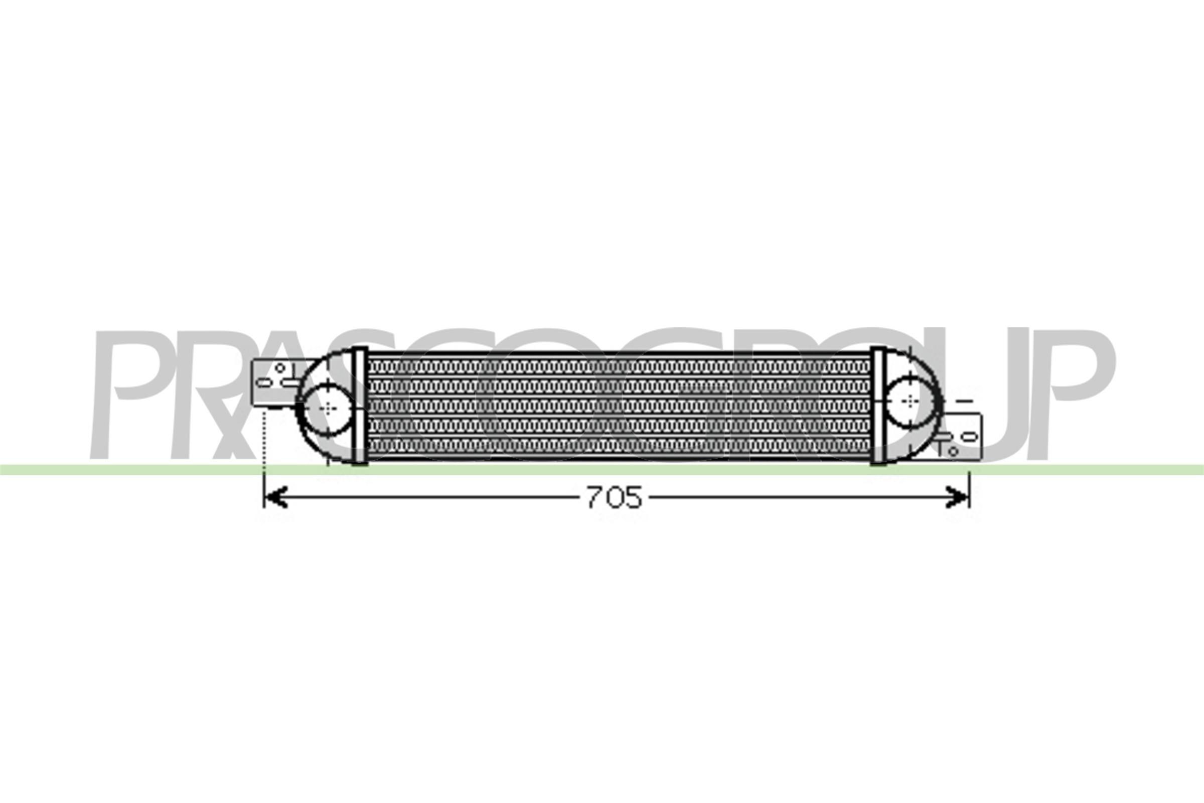 PRASCO Intercooler OP352N001 PRASCO Échangeur OPEL OP352N001