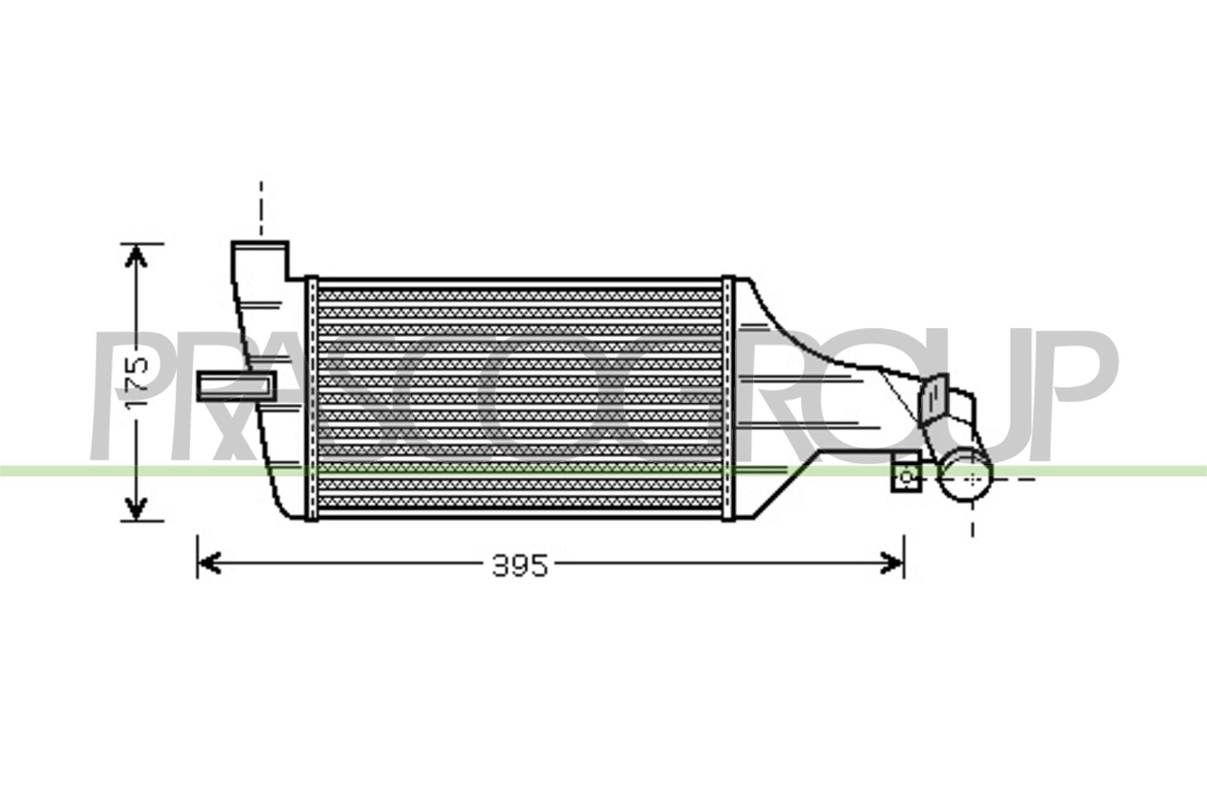 PRASCO Intercooler OP715N001 Radiateur de turbo OPEL PRASCO OP715N001