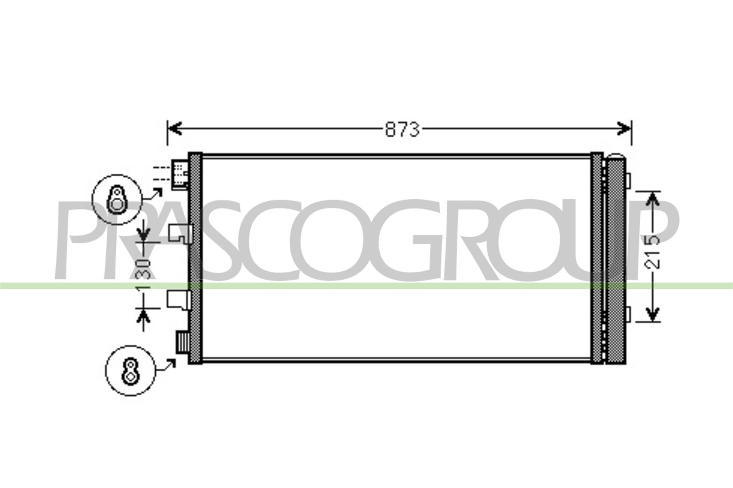 PRASCO Condensatore climatizzatore OP954C003 OP954C003 Radiatore aria condizionata PRASCO NISSAN MAXIMA costo