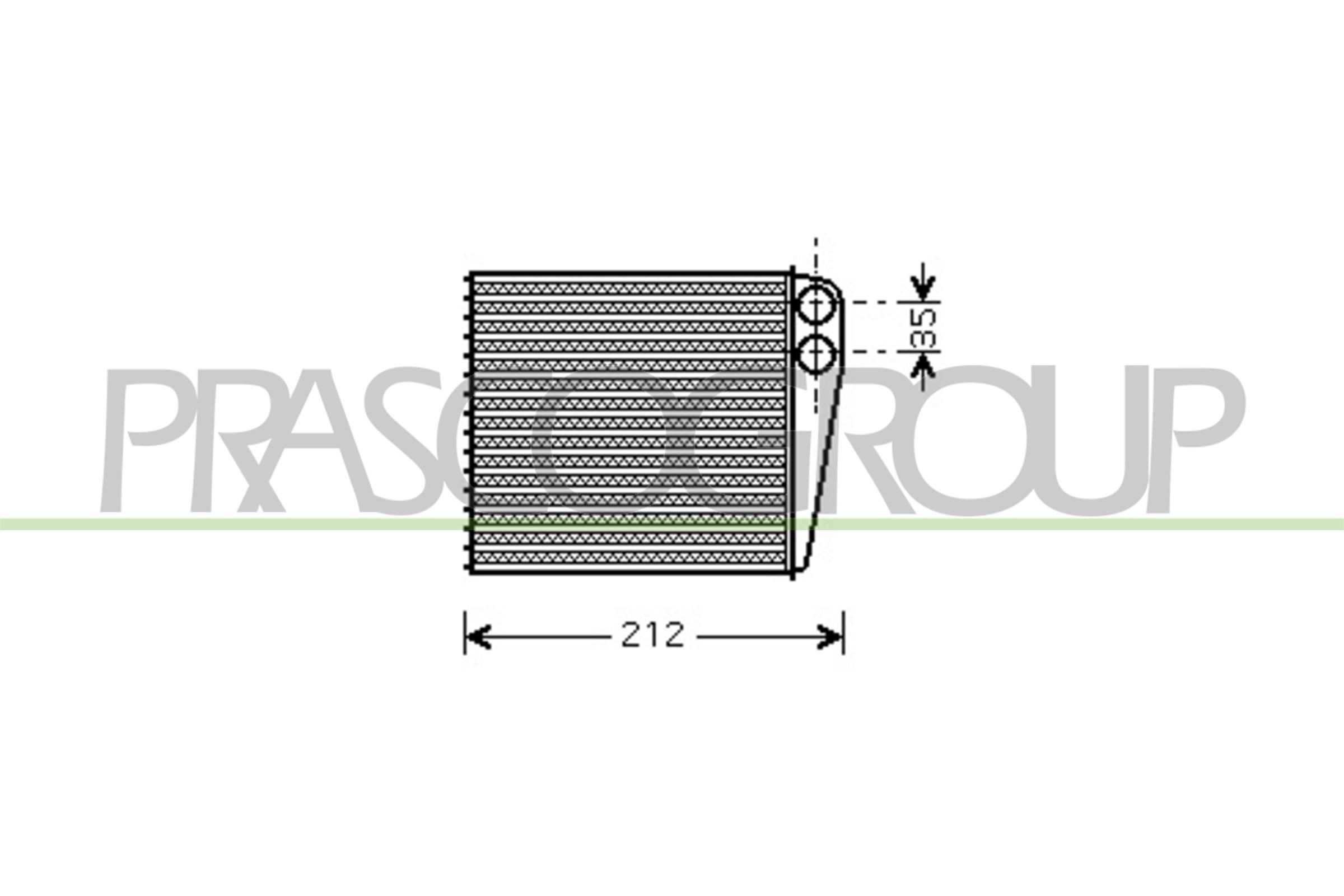 PRASCO Wärmetauscher RN325H001 RN325H001 PRASCO Wärmetauscher Innenraumheizung SMART Kosten