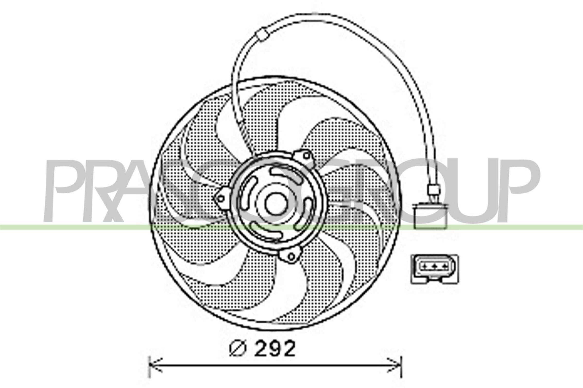 PRASCO Kjølevifte ST033F005 Radiator kjølevifte PRASCO OCTAVIA ST033F005 billige