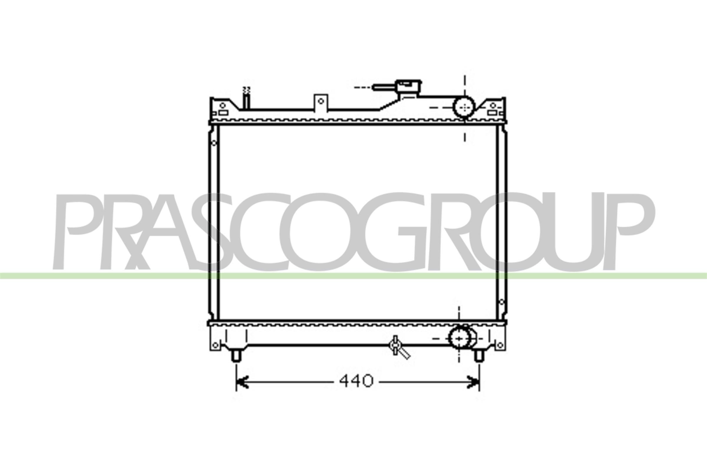 PRASCO Kühler, Motorkühlung SZ054R007 SZ054R007 Kühler PRASCO SUZUKI WAGON R+