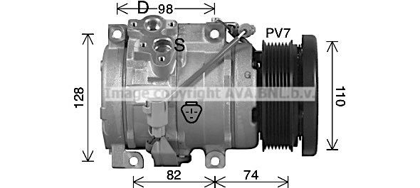 PRASCO Κομπρεσέρ air condition TOK768 Συμπιεστής air condition PRASCO VERSO TOK768 φθηνά