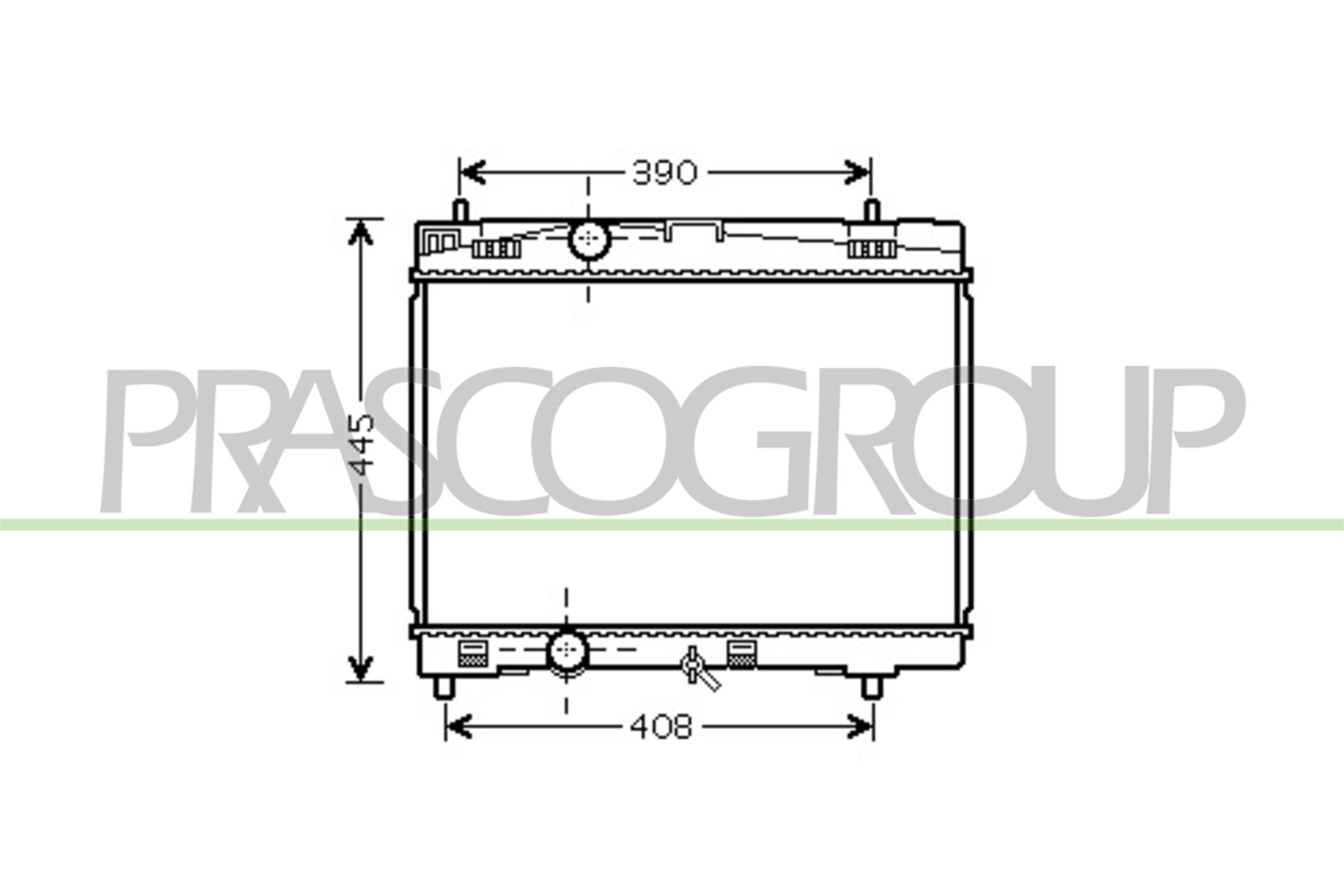 PRASCO Køler, motorkøling TY325R001 TY325R001 Køler PRASCO TOYOTA PREVIA