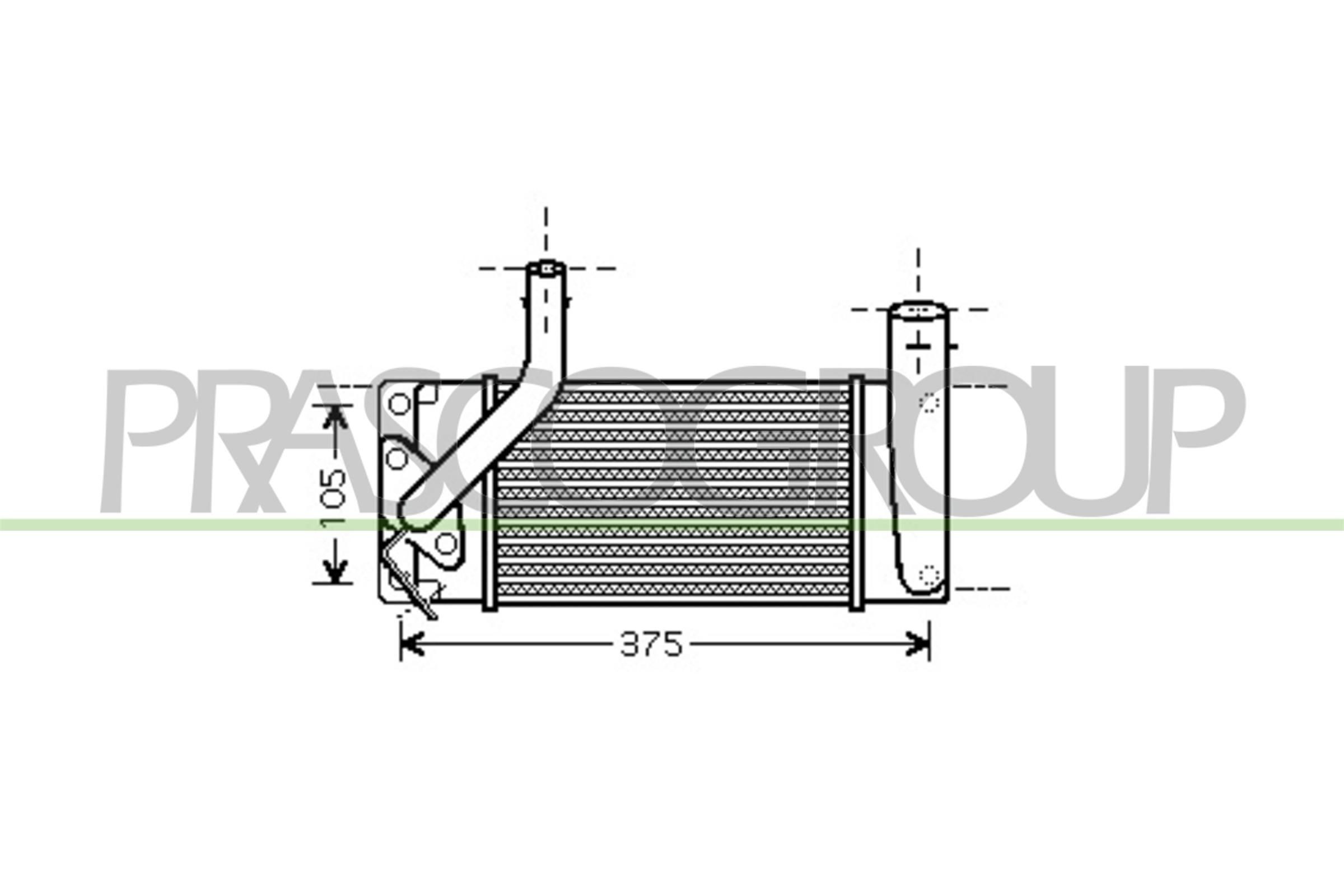 PRASCO Ιντερκούλερ TY350N003 PRASCO TY350N003 Intercooler Corolla X Sedan (E150) τιμες