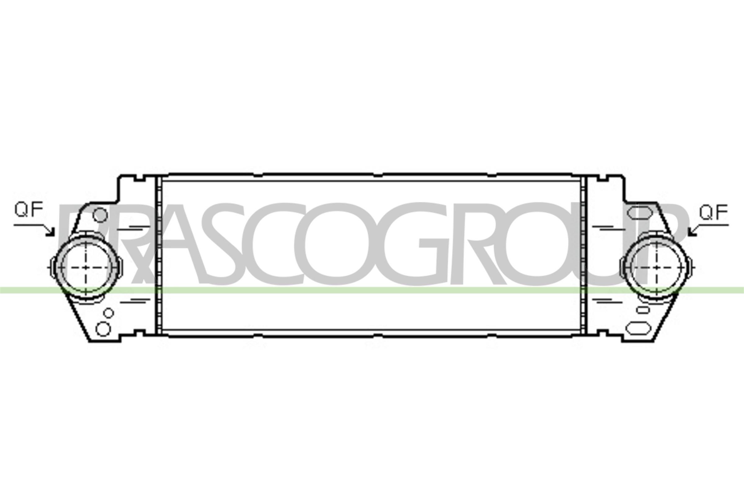 Chladič plniaceho vzduchu PRASCO VG917N002 PRASCO VG917N002: Intercooler Volkswagen TRANSPORTER 2008